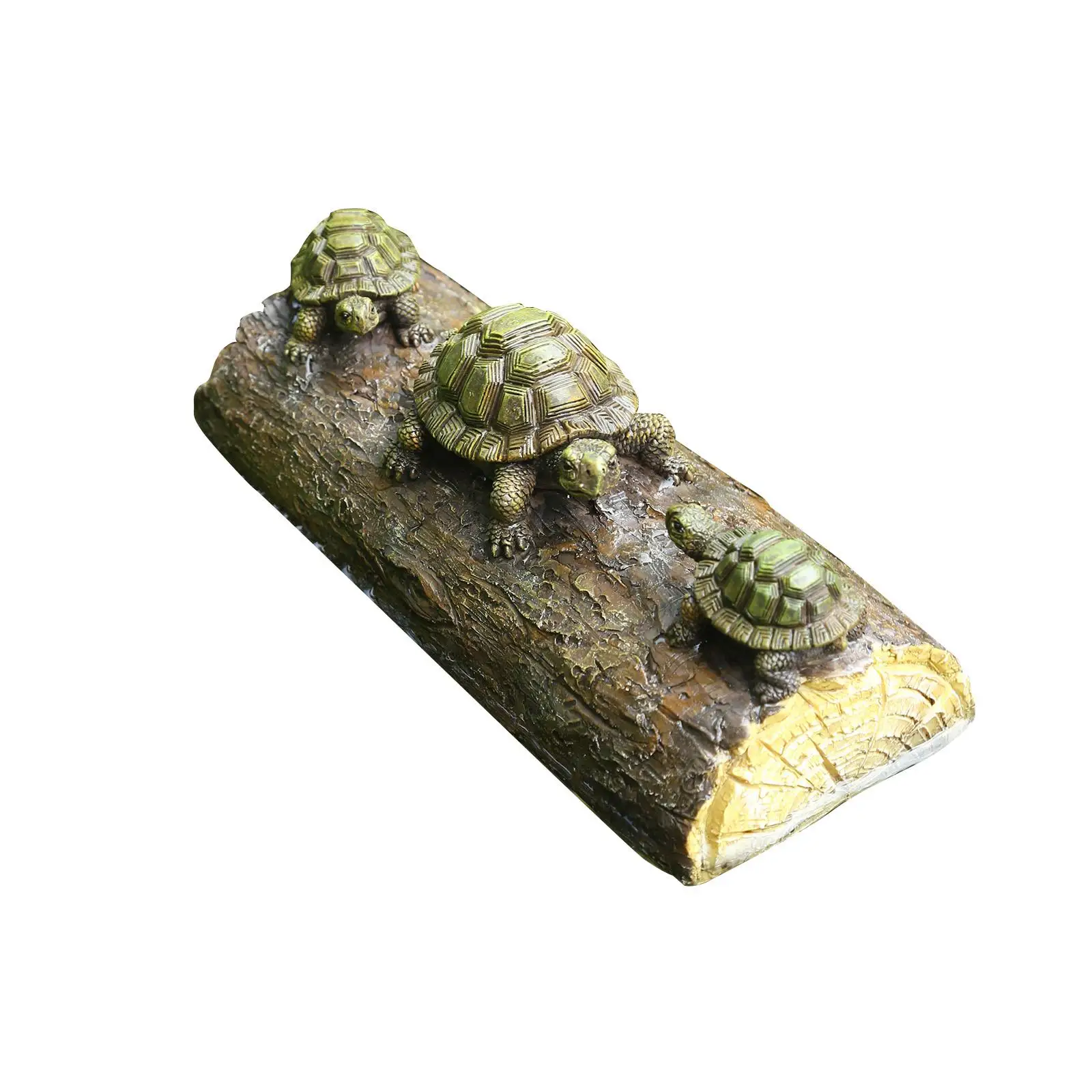 Artificial Water Floating Turtle Ornament Animal Figurines Fairy Garden Statue Decor Tortoise Climbing Platform for Shelf Table