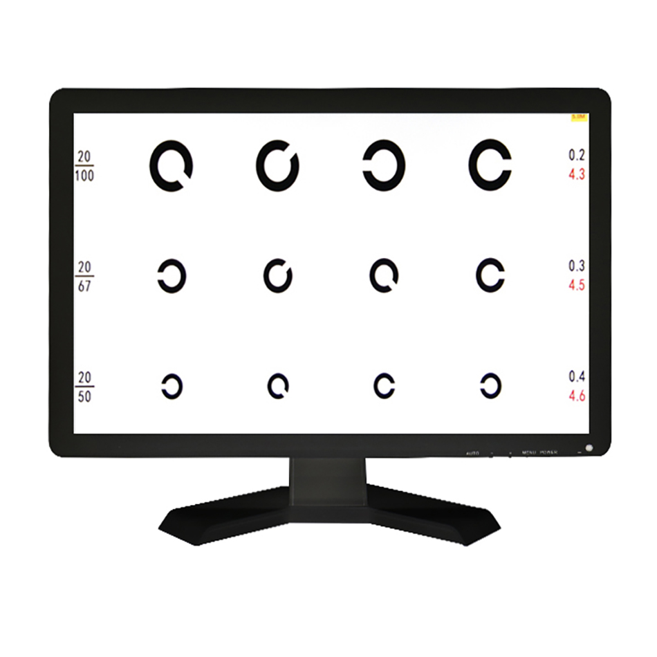 VC-5 Screen TV Set Available Vision Chart Panel Led Visual Acuity Testing Chart 19 Inch Eye Vision