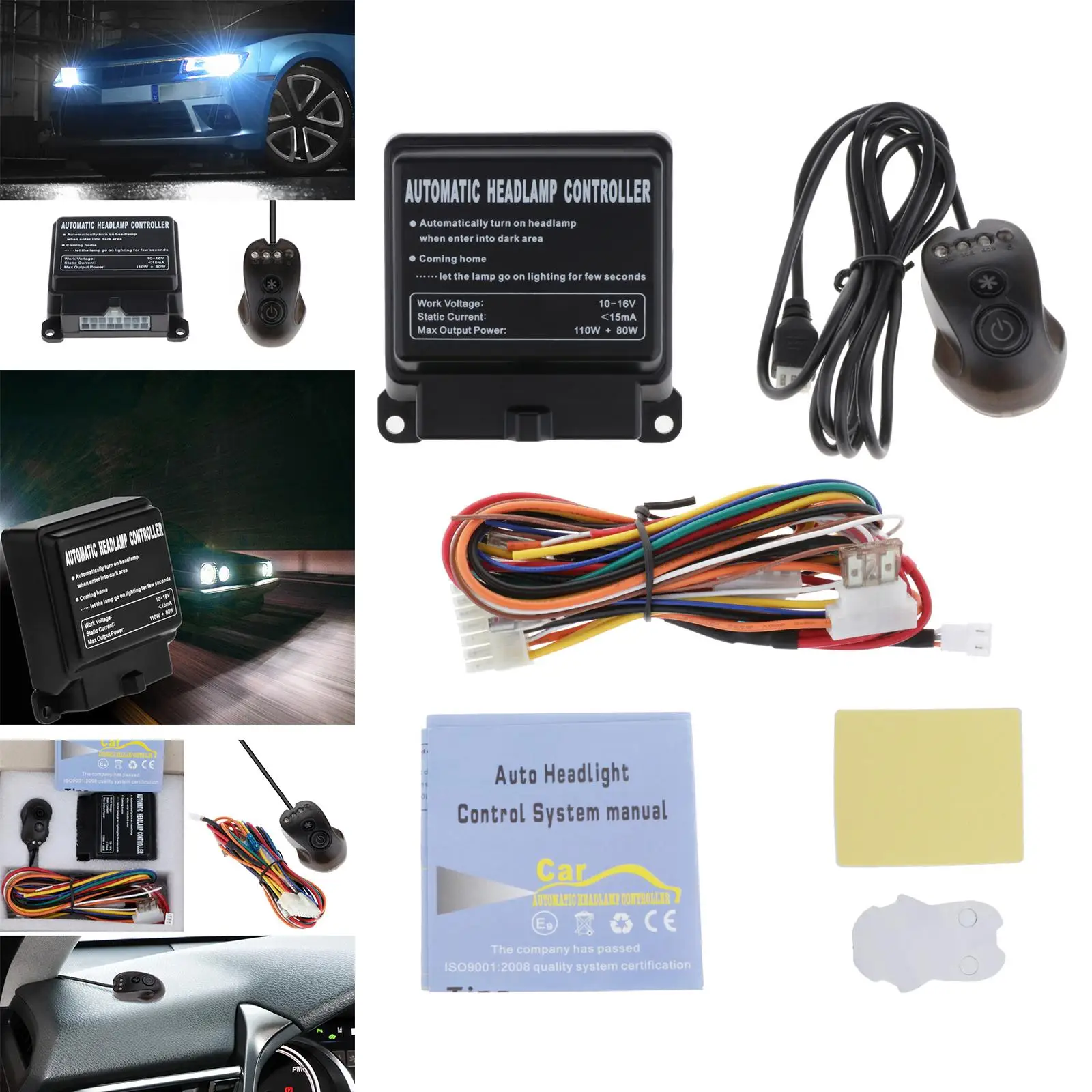 1 Set Auto Headlight Light Sensor Intelligent for Universal Car
