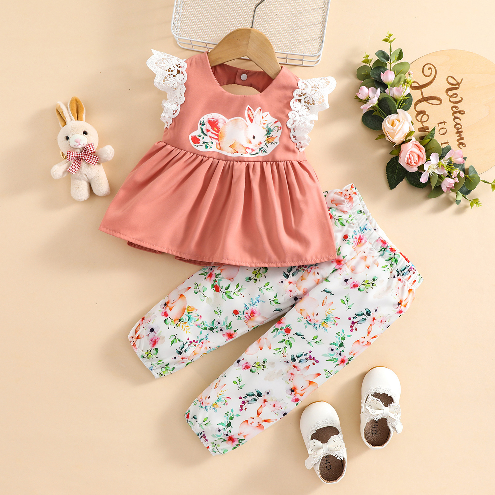 conjunto de calça e blusa infantil  conjunto infantil feminino  Conjunto Manga Curta  conjunto infantil verão  conjunto infantil promoção  conjunto infantil barato