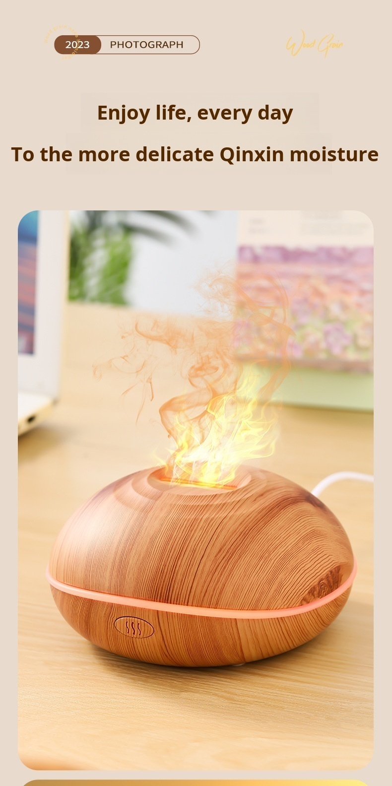 Title 15, 7 farben Feuer Flamme holzmaserung aromatherapi...