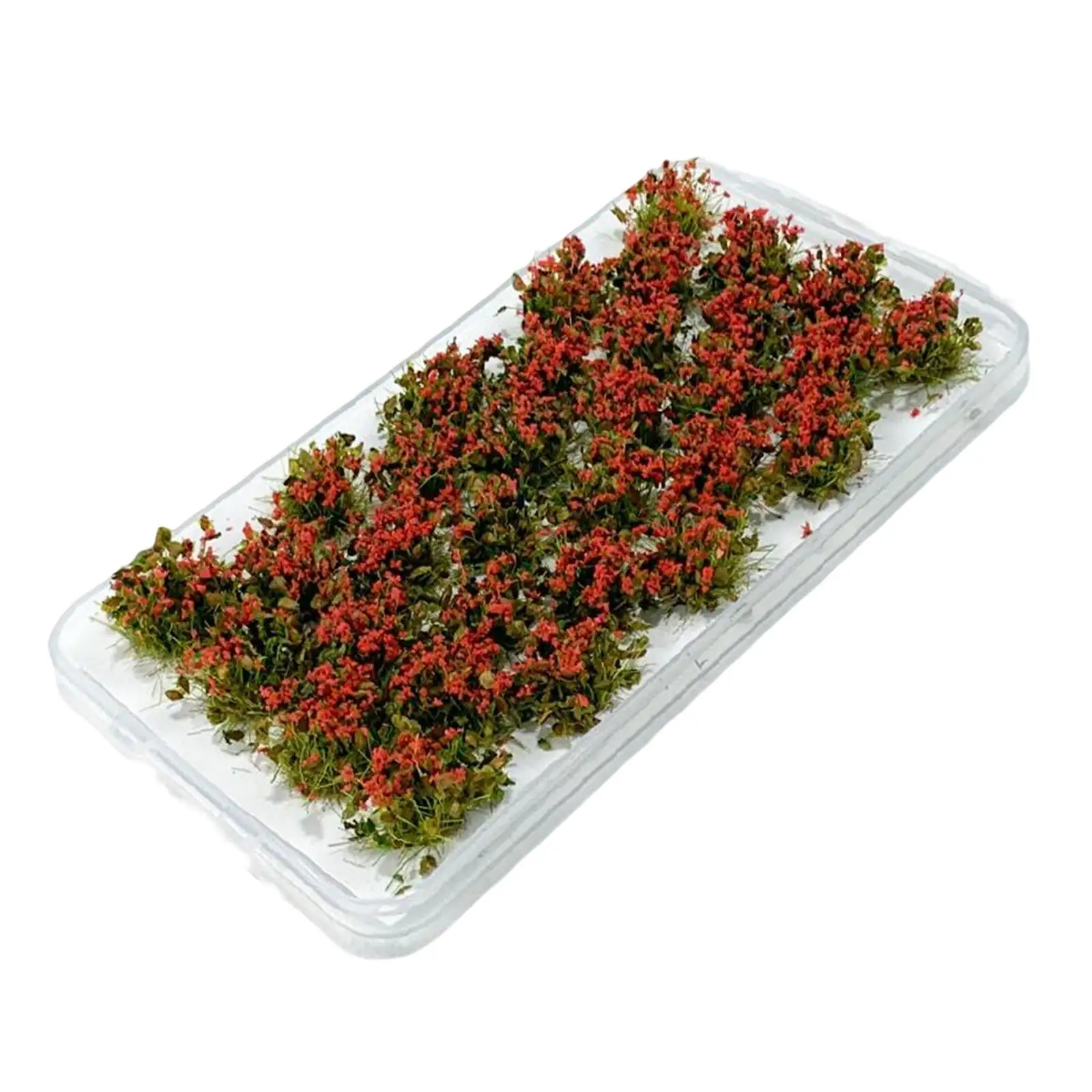 32Pcs Micro Landscape Miniature Flower Bushes Flower Cluster for Railroad Scenery Architecture Building Model