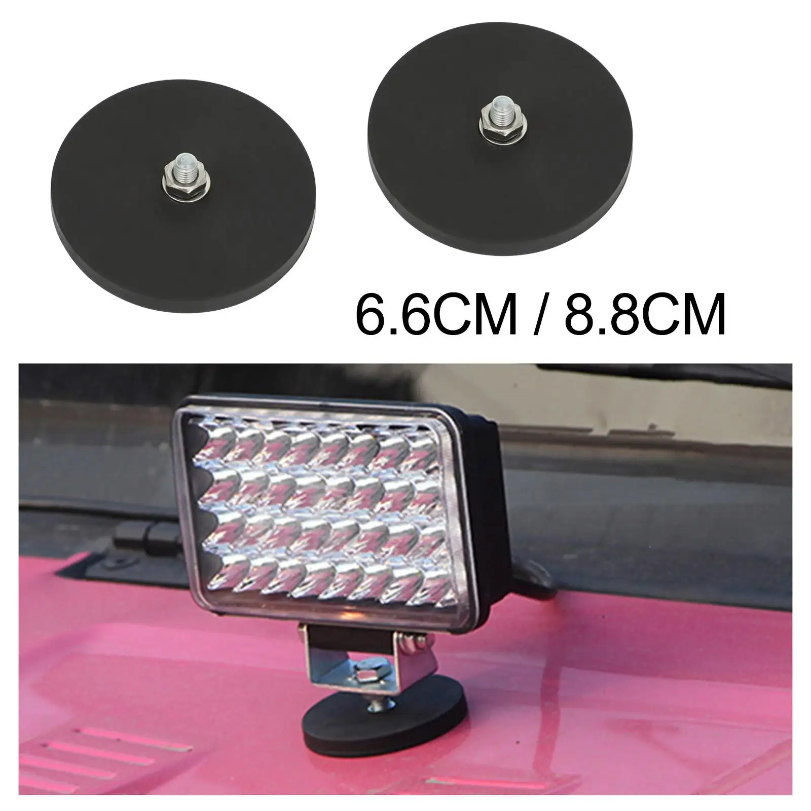 2Pcs LED Light Bar Base Light Bar Mount  for Emergency Light Roof Flashlight  Driving Lamp