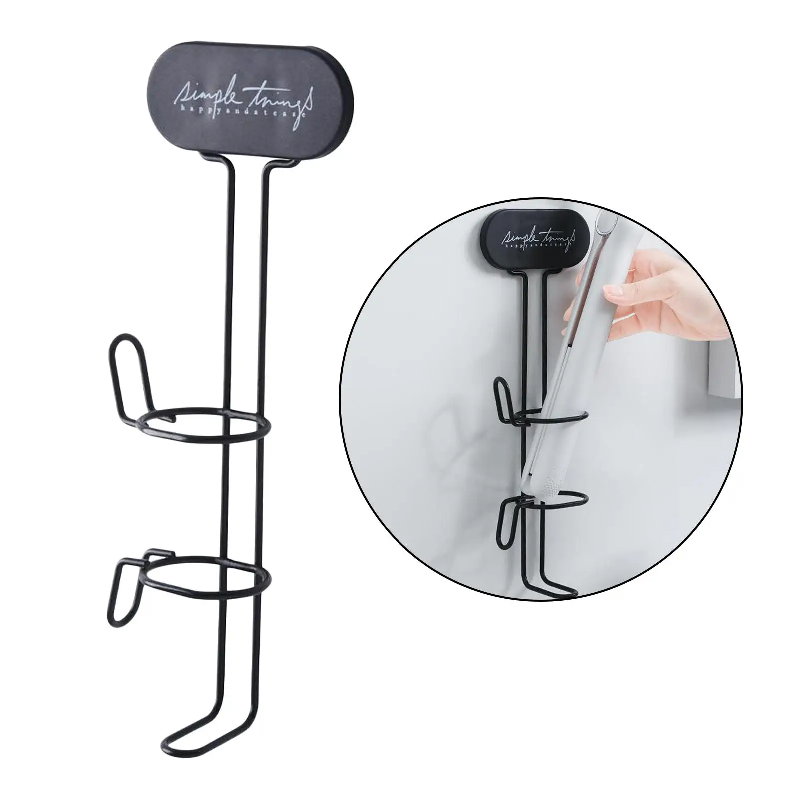 Hair Dryer Rack  Mounted, Punch-, Easy and Convenient to Install, Save Space and Keep Your Hair Dryer in Right Place