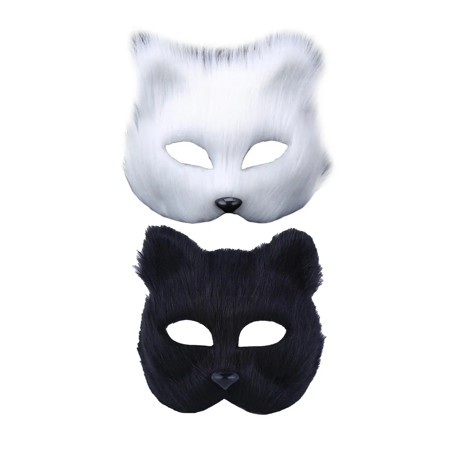 Furry Fox Mask Roles Play Bar Performance Masquerade Mask Fox Halloween Mask