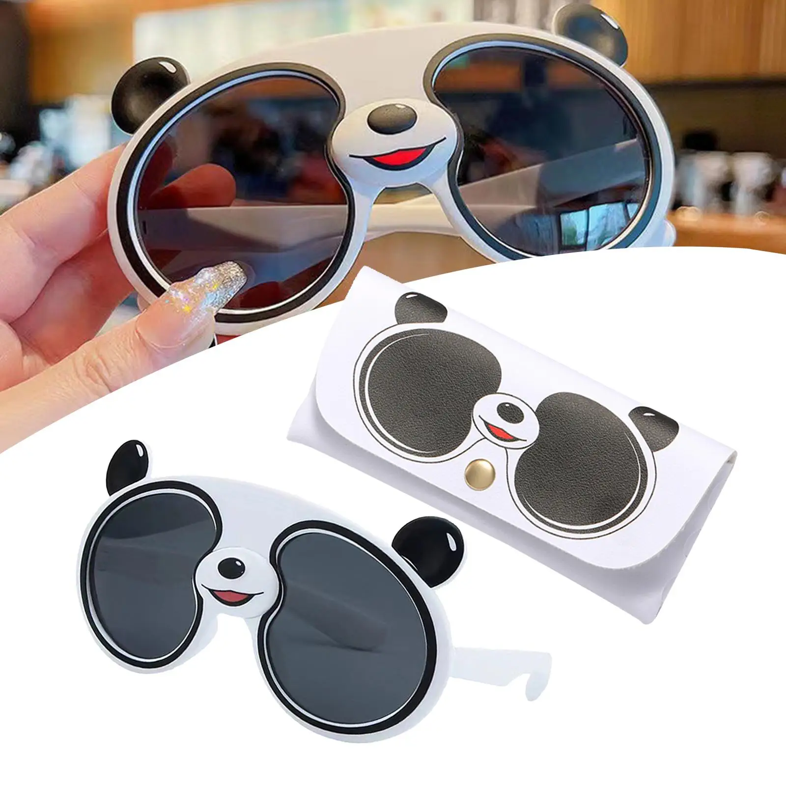 Kids Eyeglasses Cute Costume Photo Props  Protection Glasses Panda Shaped