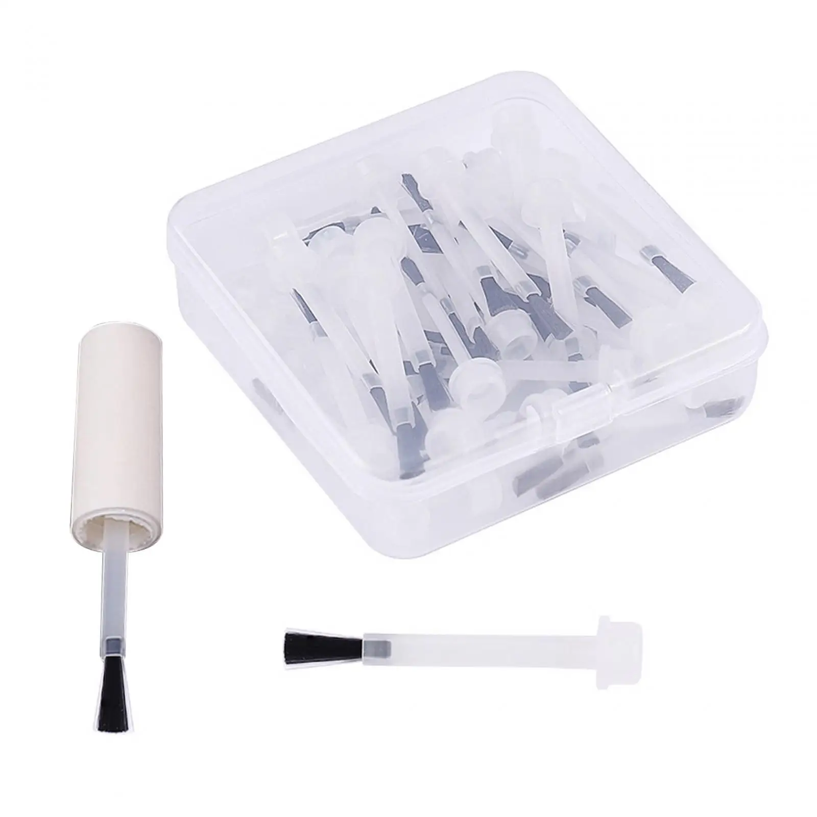 50x Nail Polish Brush Liquid Applicators Brush 5.5x1.2cm Manicure Tools for Salon Home Easily to Use Universal Nail Gel Brush