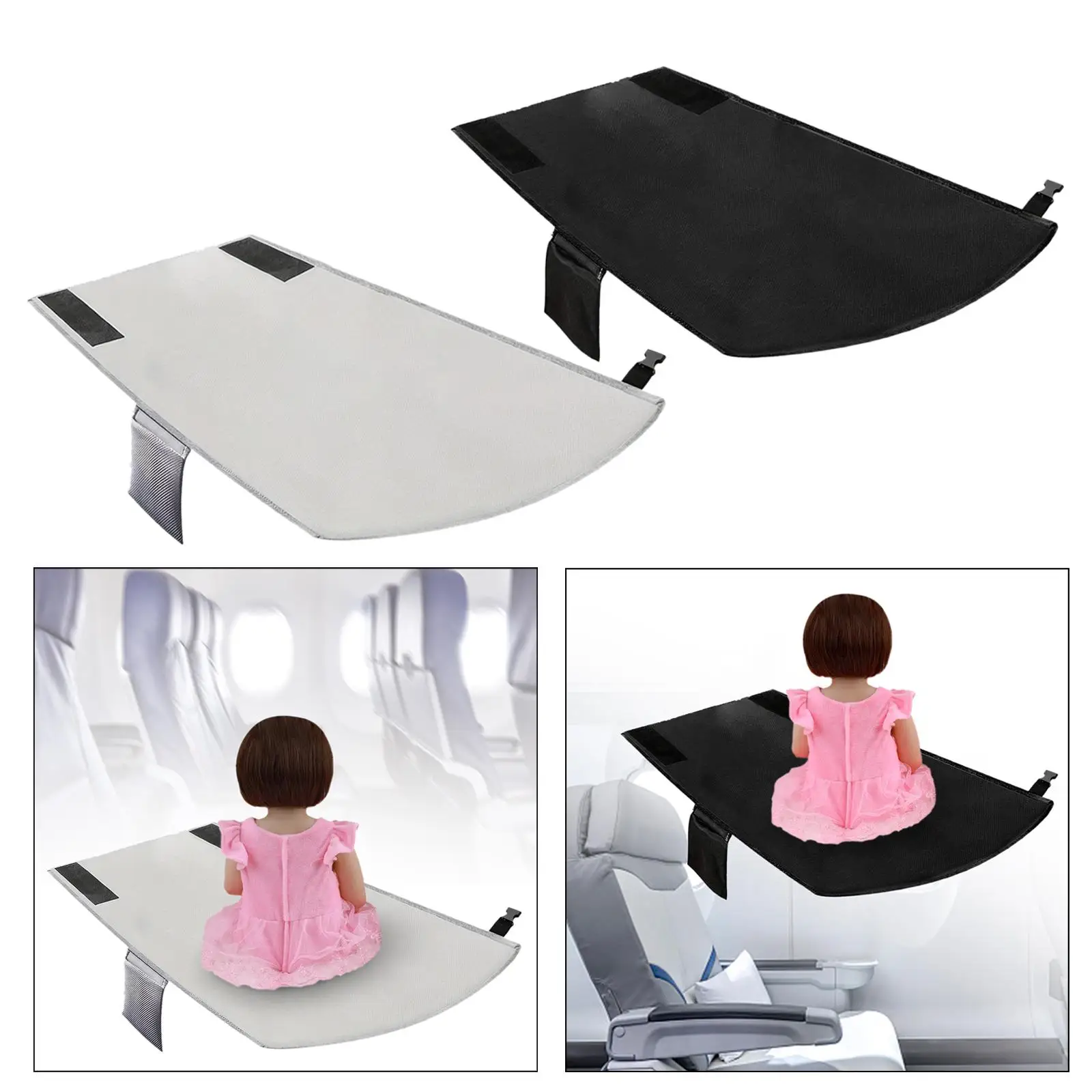 Kids Airplane Footrest Seat Cover Lightweight Foldable Airplane Bed