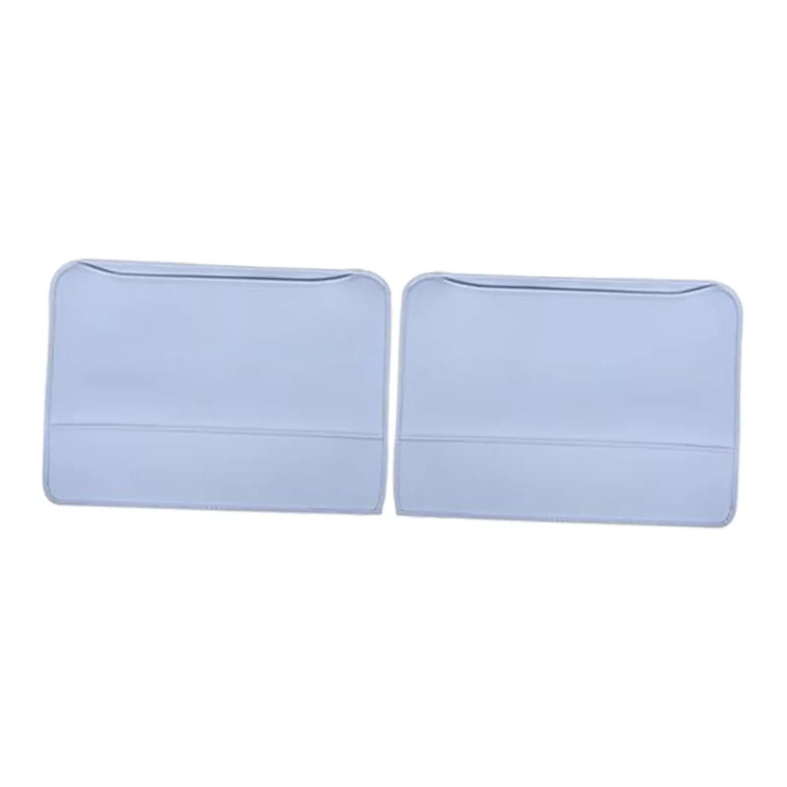 2 Pieces Seat Back Kick Mats with Storage Pocket PU Leather Protection Wear Resistant Automotive Accessories for Byd Seal