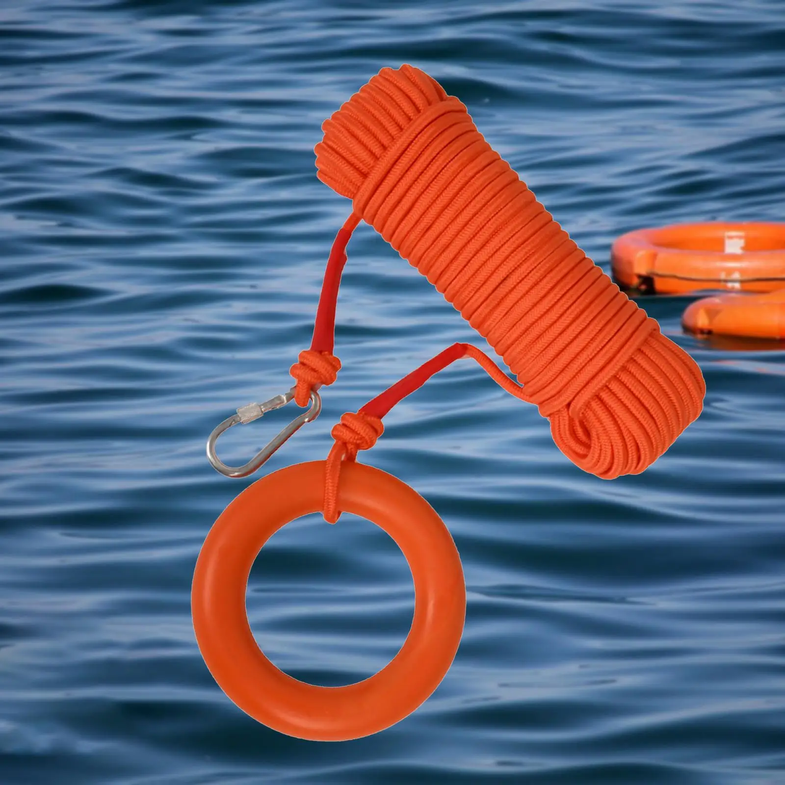 Life Saving Rope Emergency Cord Flotation Device Throwable Floatation Rope for Rafting Water Sports Boat Yacht Sailing Kayaking