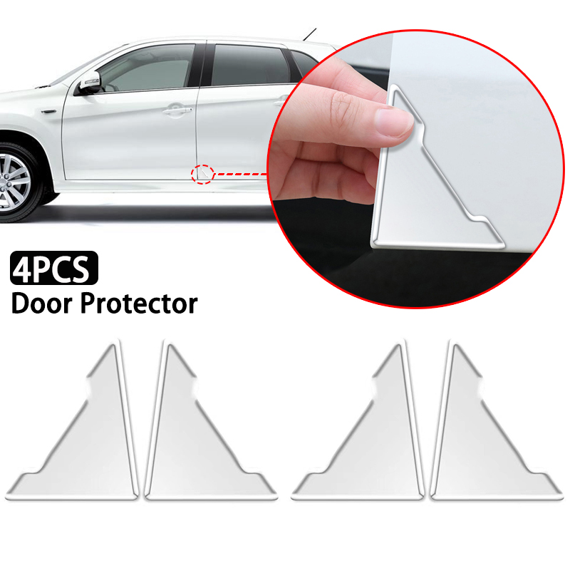 4 stücke Universal Auto Tür Ecke Anti-kollision Abdeckungen Transparent Silikon Protector Anti-Scratch Aufkleber Tür Schutz Abdeckung – Detail 1
