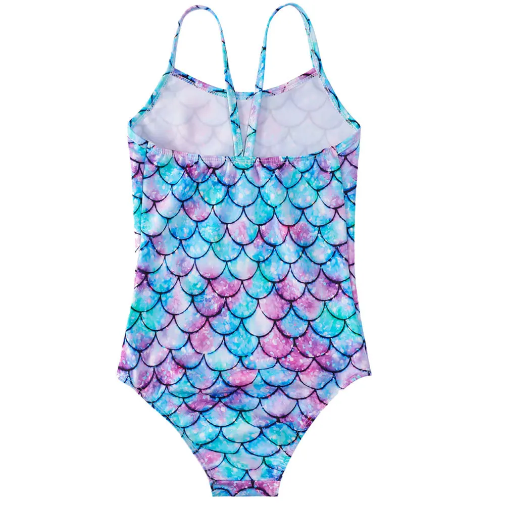 Kid Girl's Swimsuit Quick Dry One-Piece Swimwear Jumpsuit MC889 two piece bikini set