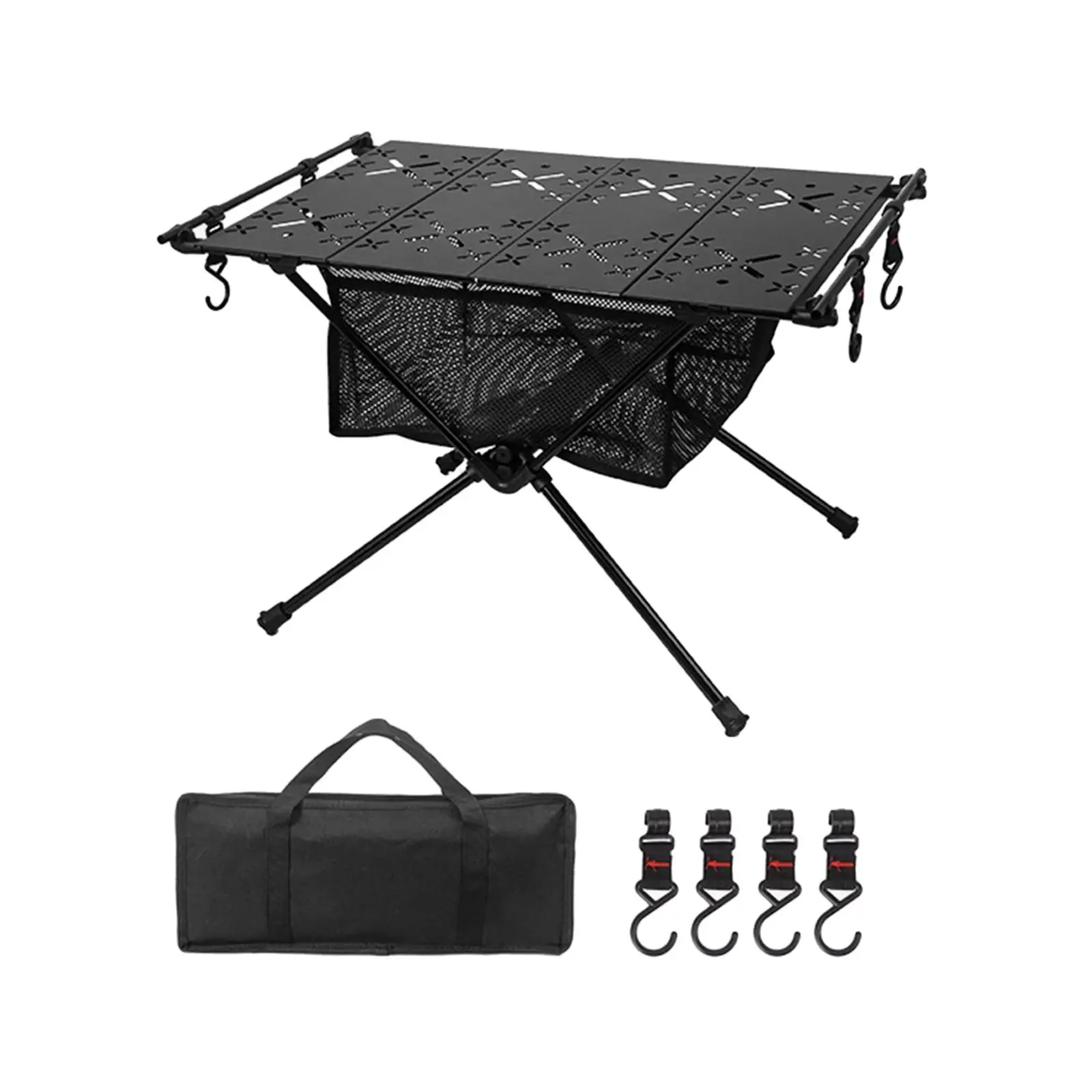 Foldable Camping Table Aluminum Alloy Outdoor Table Beach Table Ultralight Desk for Garden Backpacking Backyard Yard BBQ