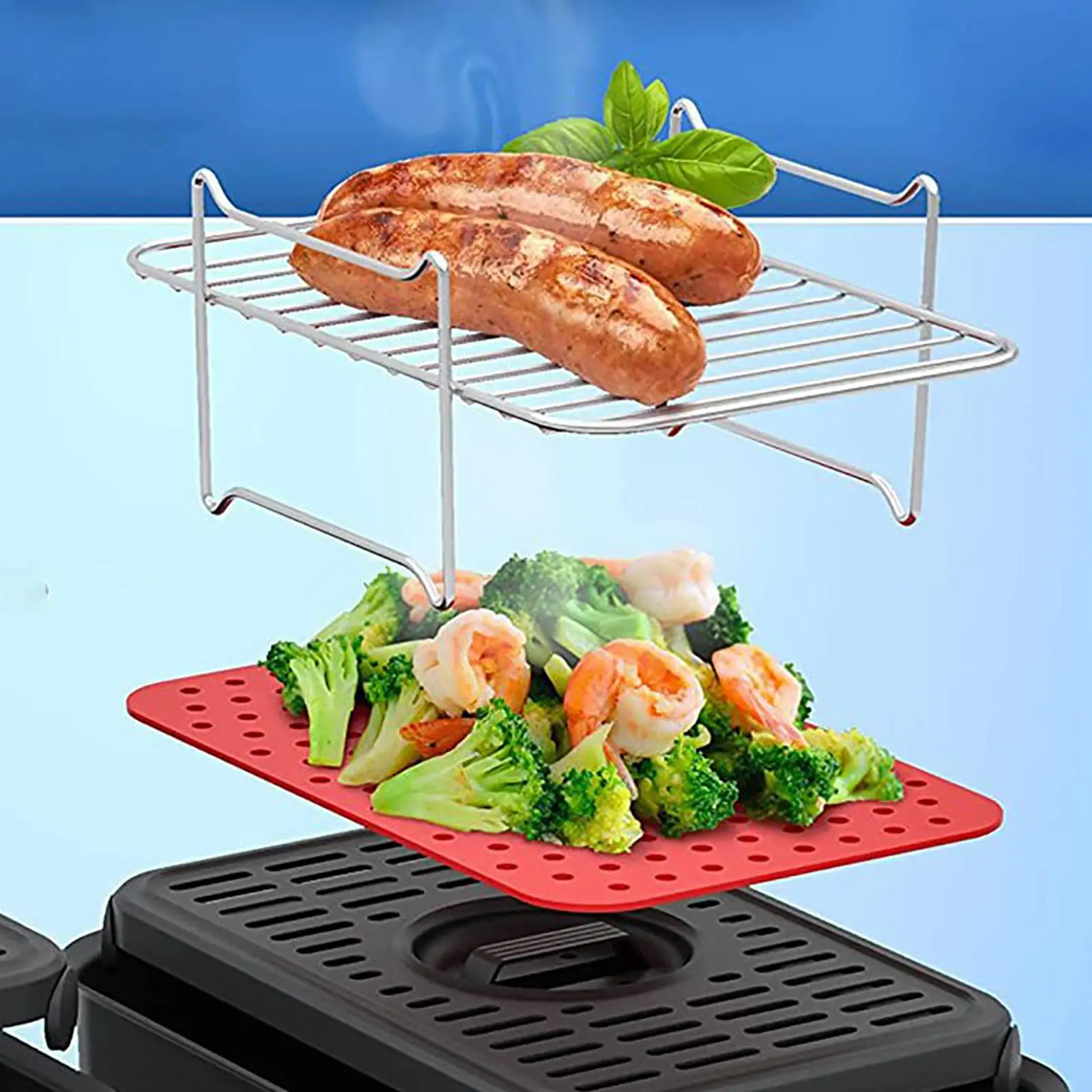 Stainless Steel Food Dehydrator Rack Toast Rack for Air Fryer Accessories
