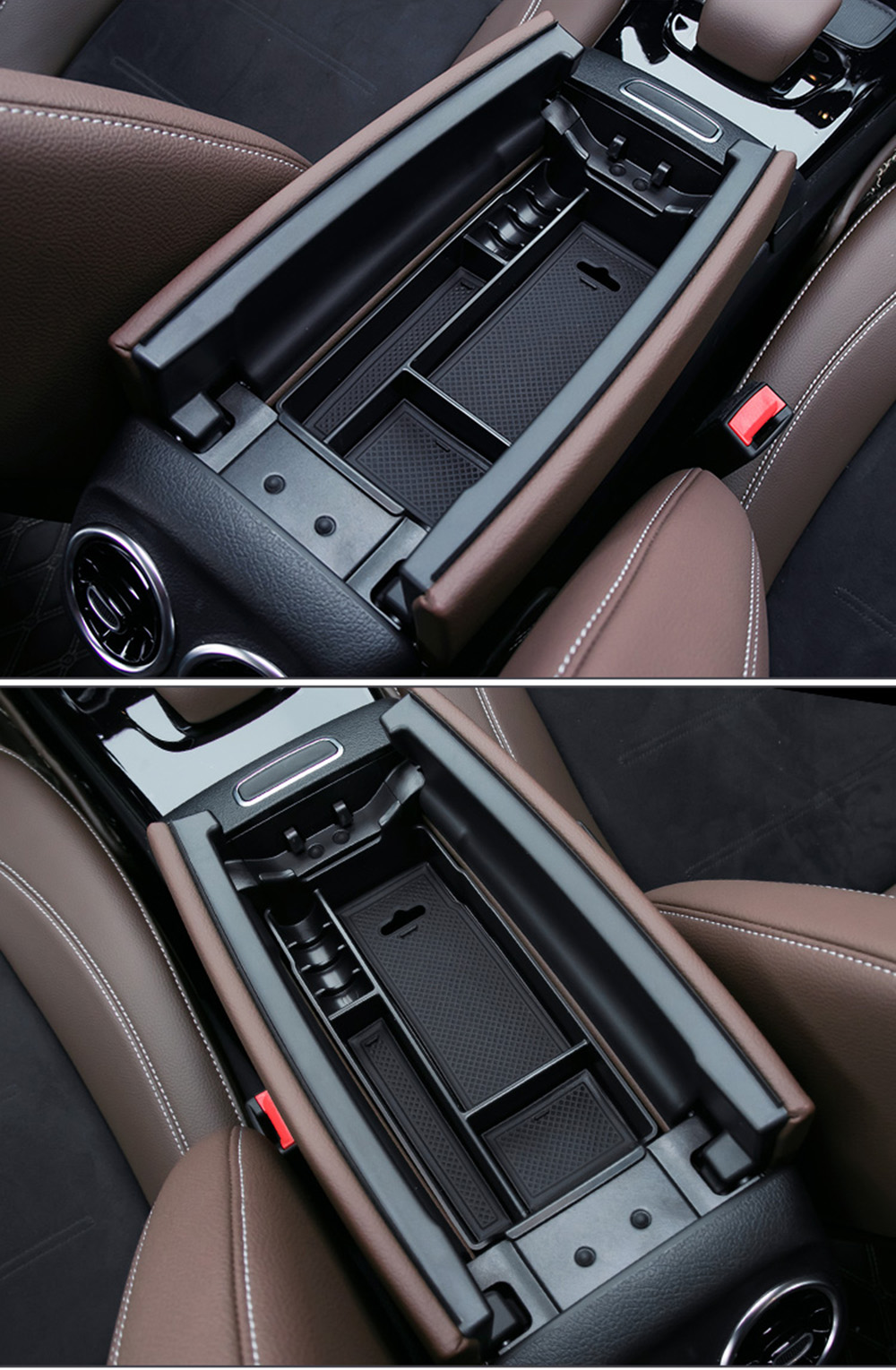 Für Mercedes Benz CLA GLA GLB B Klasse MB C118 X118 W118 Schießen Bremse H247 X247 W247 B200d AMG Auto Zentrale Armlehne Lagerung box – Detail 2