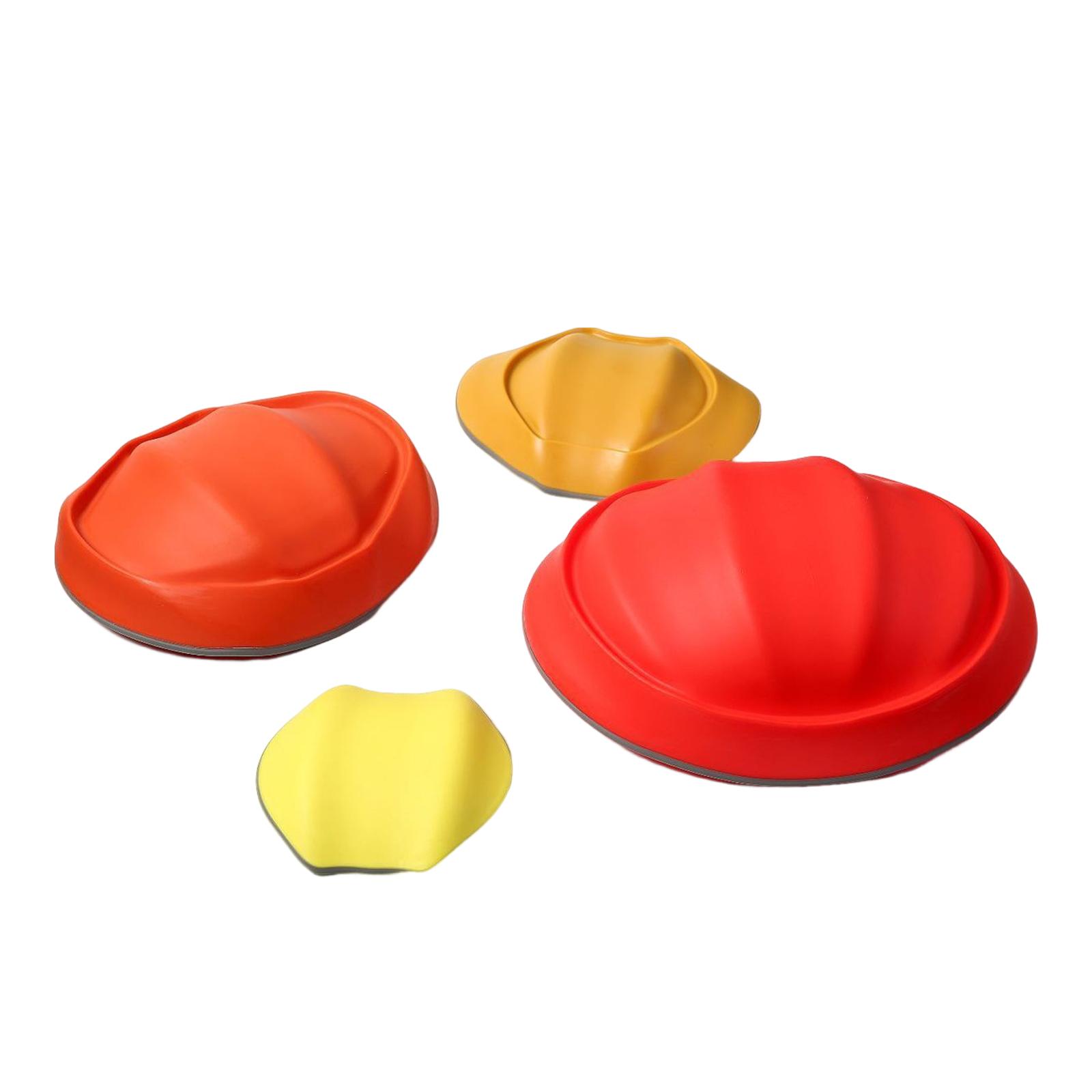 4x Anti Skidding Stepping Stones Set Promotes Balance Coordination Outdoor Crossing River Stone for Girls Boys Family