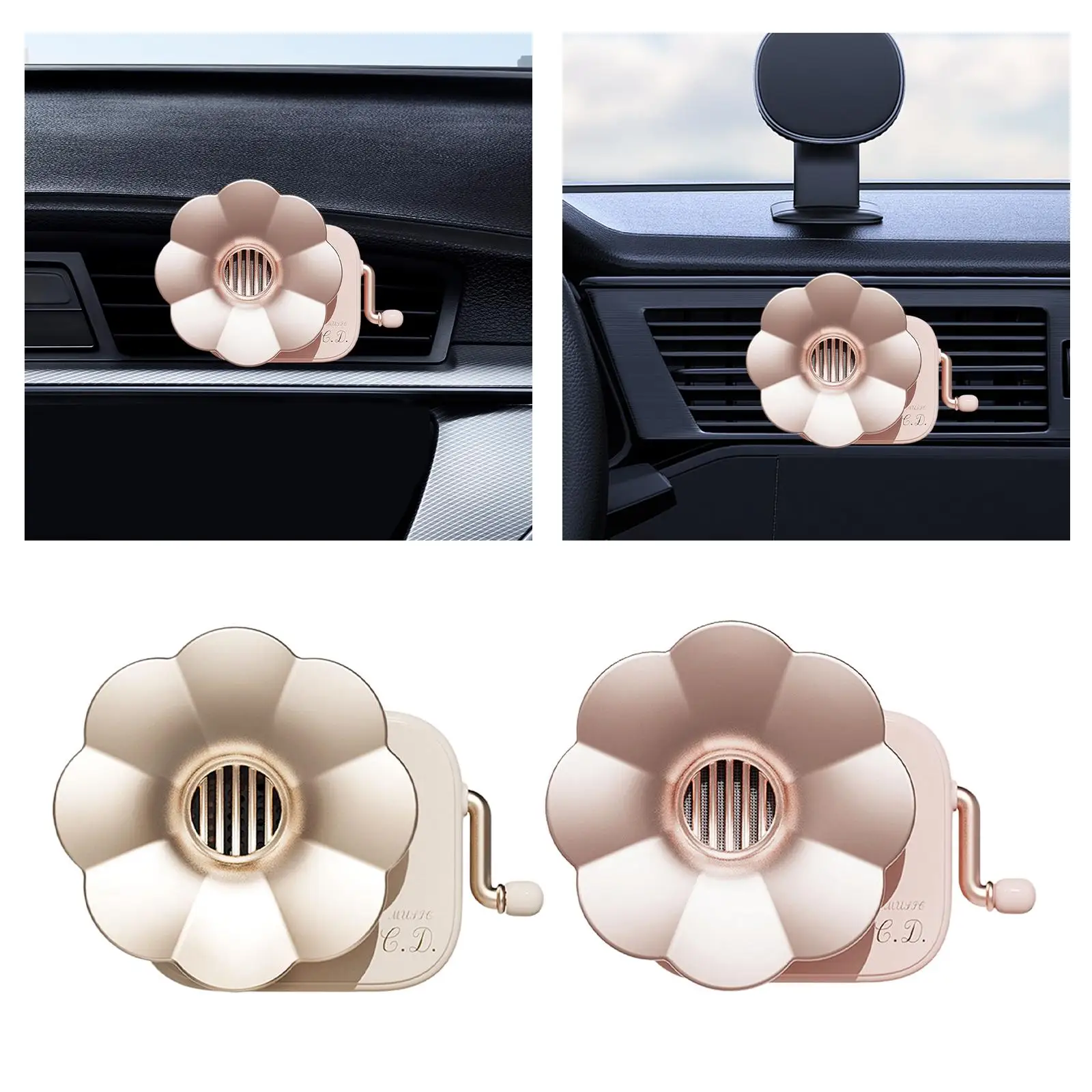 Car Air Vent Clip, Fragrance Retro Decoration Gift Air Outlet Diffuser