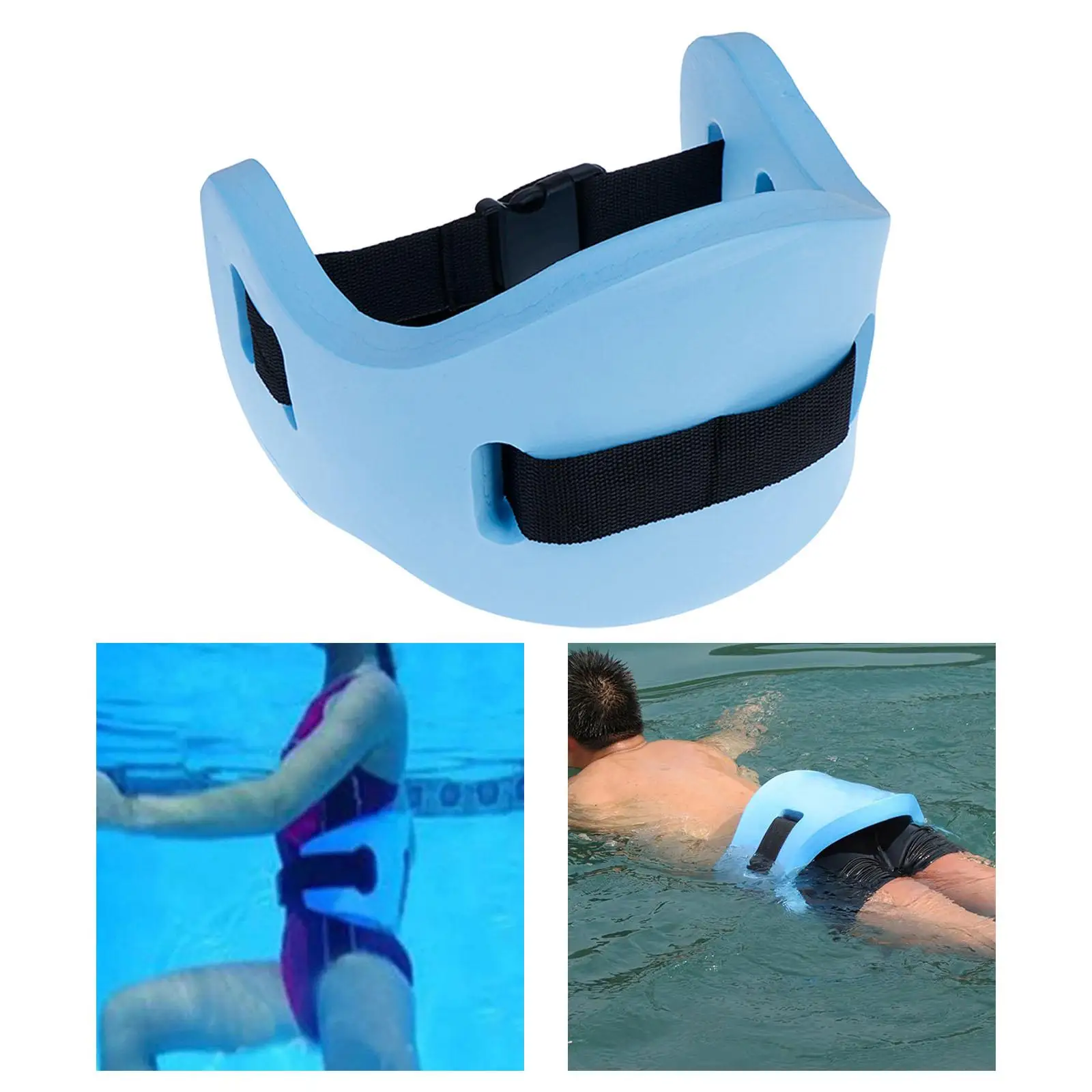 Swimming Waist Belt, Swim Training Belt, Kickboard Flotation EVA Buoyancy