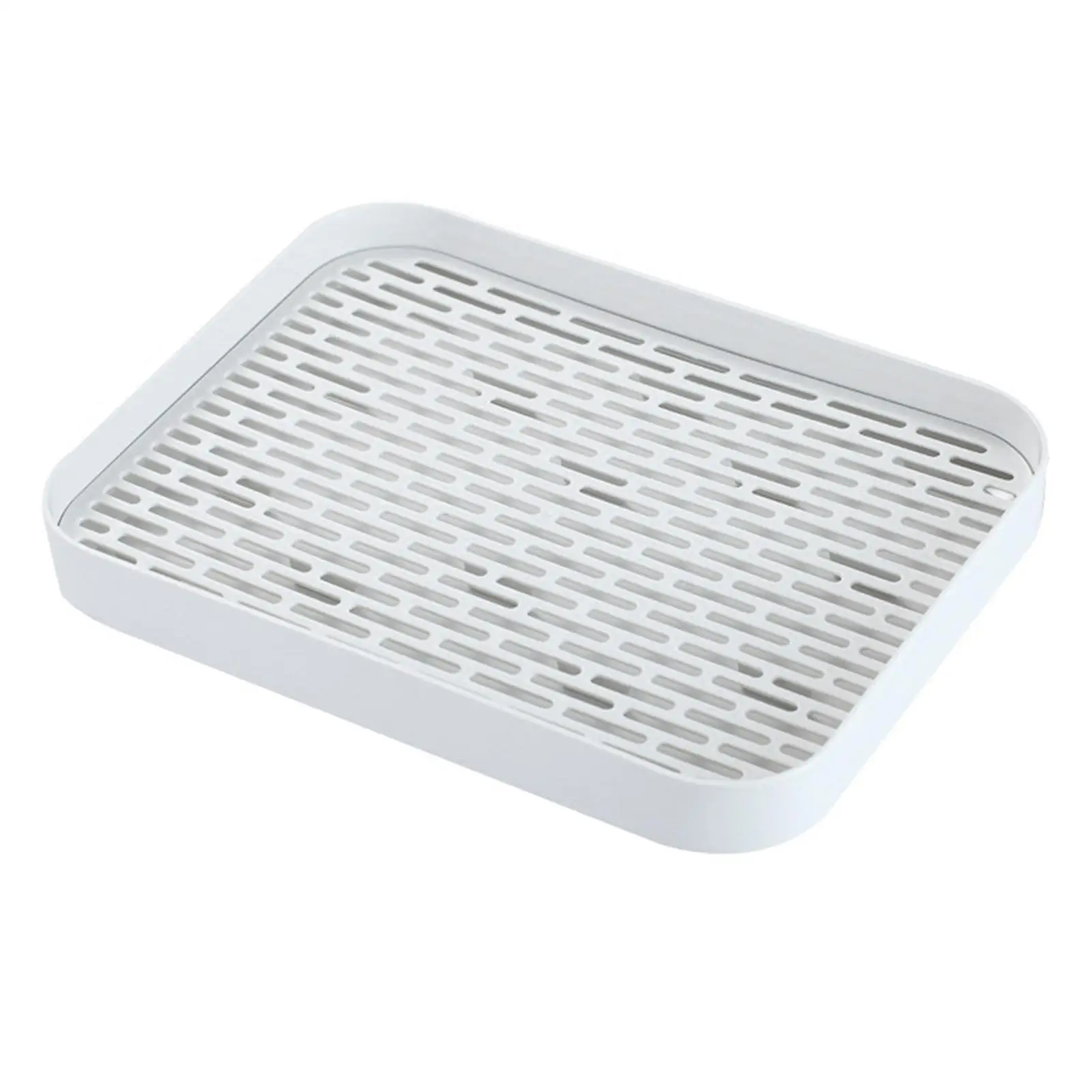 Drainer with Drip Tray Small Dish Drain Board Mat Drainboard Serving Storage Tray for Cup