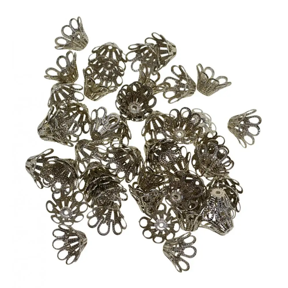100Pcs 12mm Spacer Bead Caps Jewellery Craft Findings Beading for Bracelets