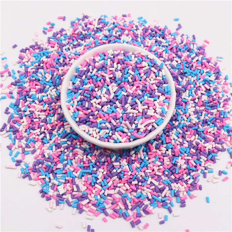 Bunte Mischung aus zylindrischen Polymerscheiben, Streusel zum Schleimfüllen von Ton, DIY-Kristallhandwerk, kleines Kunststoff-Klei-Zubehör – Detail 11