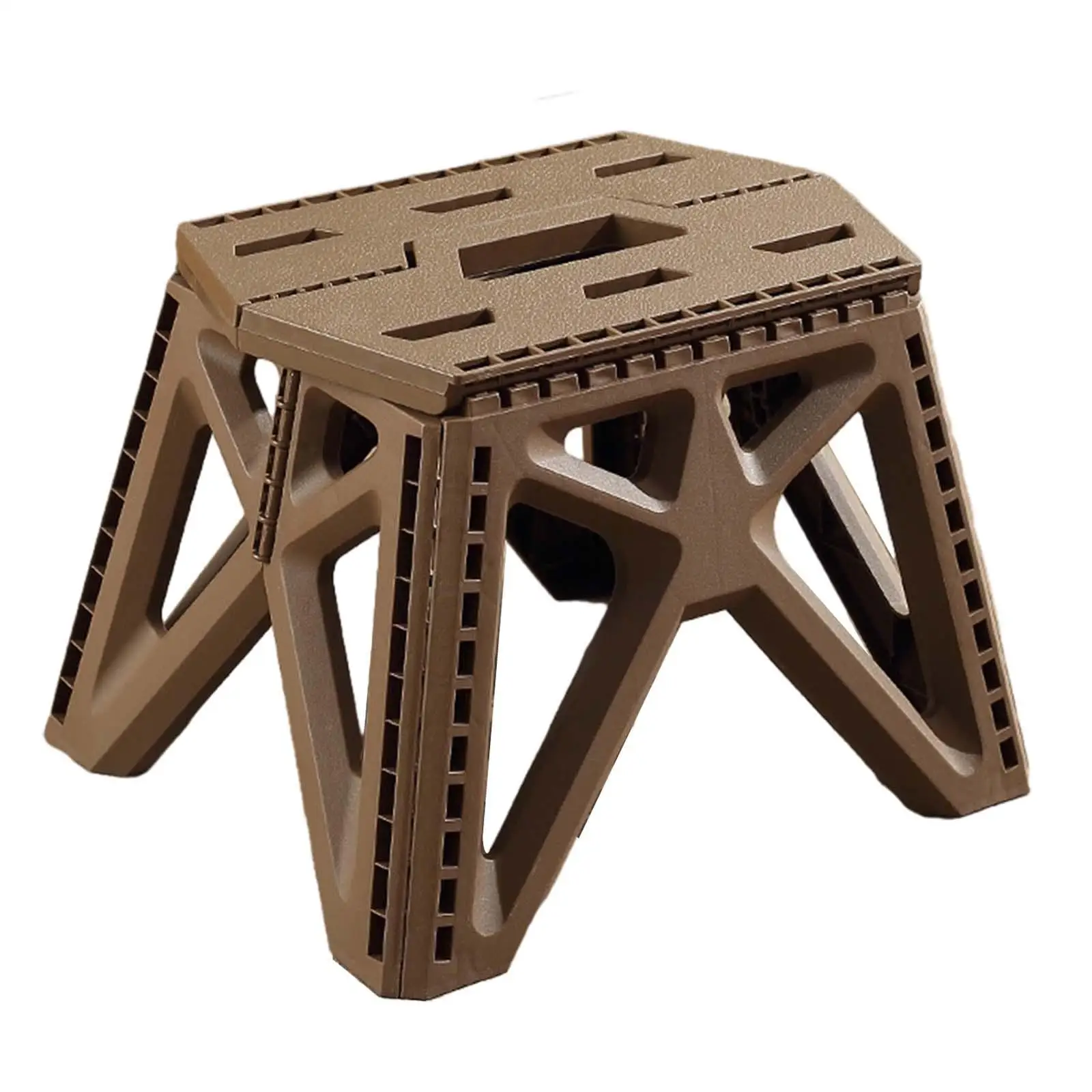 Foldable Camping Stool Collapsible Stool Lightweight Furniture Outside Foldable Stool Chair for Picnic BBQ Backyard Patio Yard