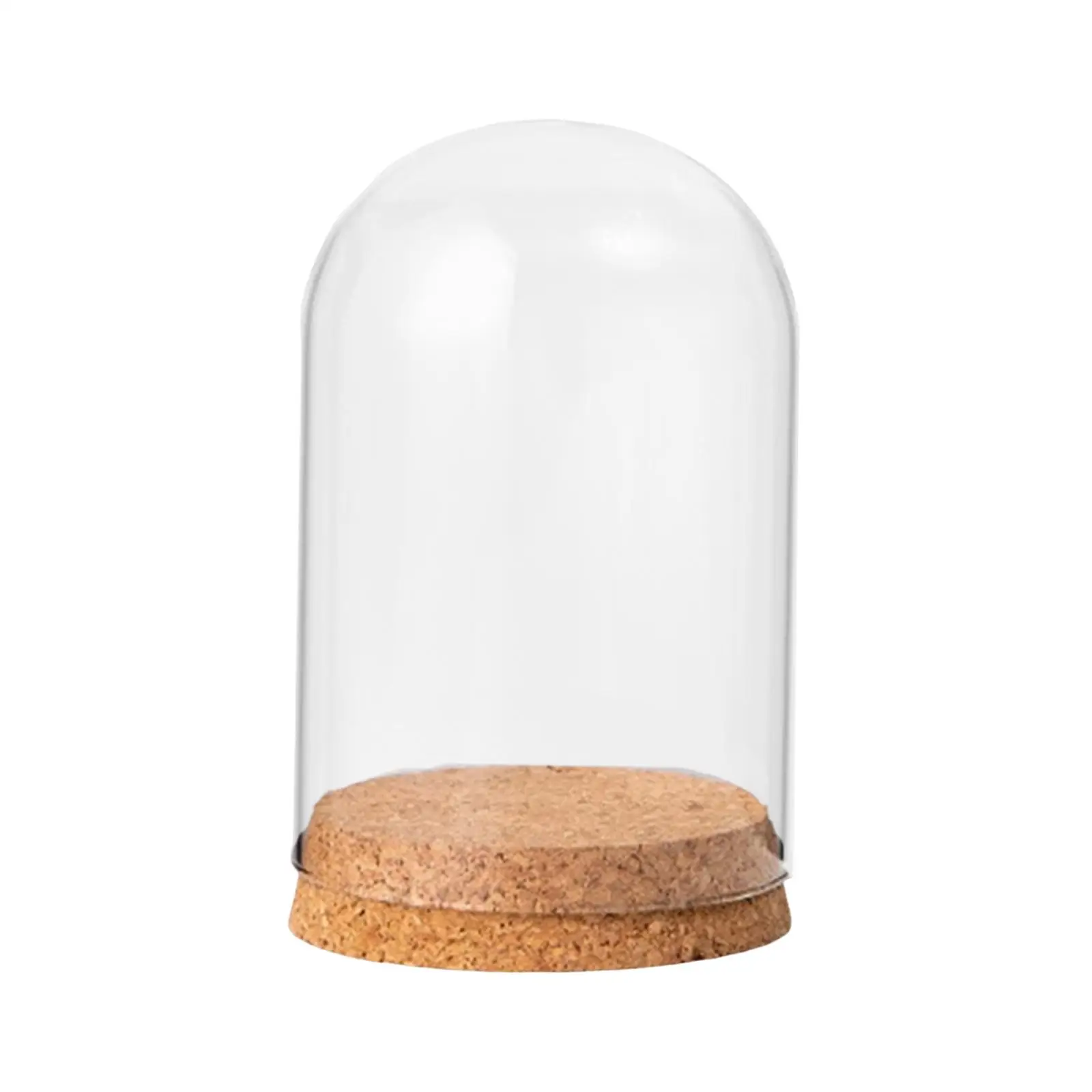 Cloche Bell Jar Display Dome Case DIY Container Ornament Dome Cloche Cover for Party Desktop Home Office Decoration