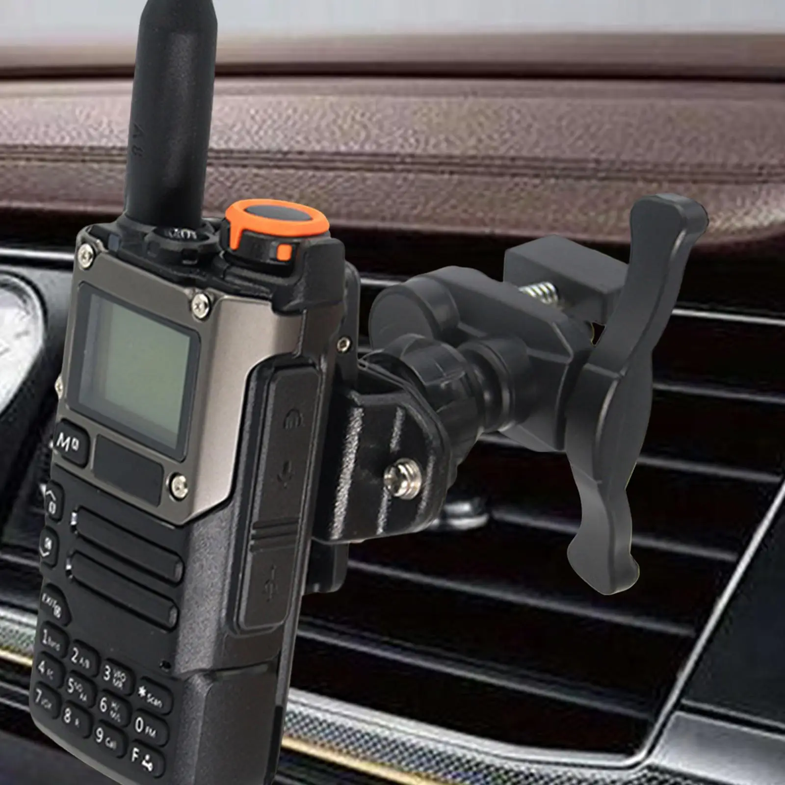 2 Way Radio Car Holder Bracket Car Radio Holder Mount for Automobile Premium