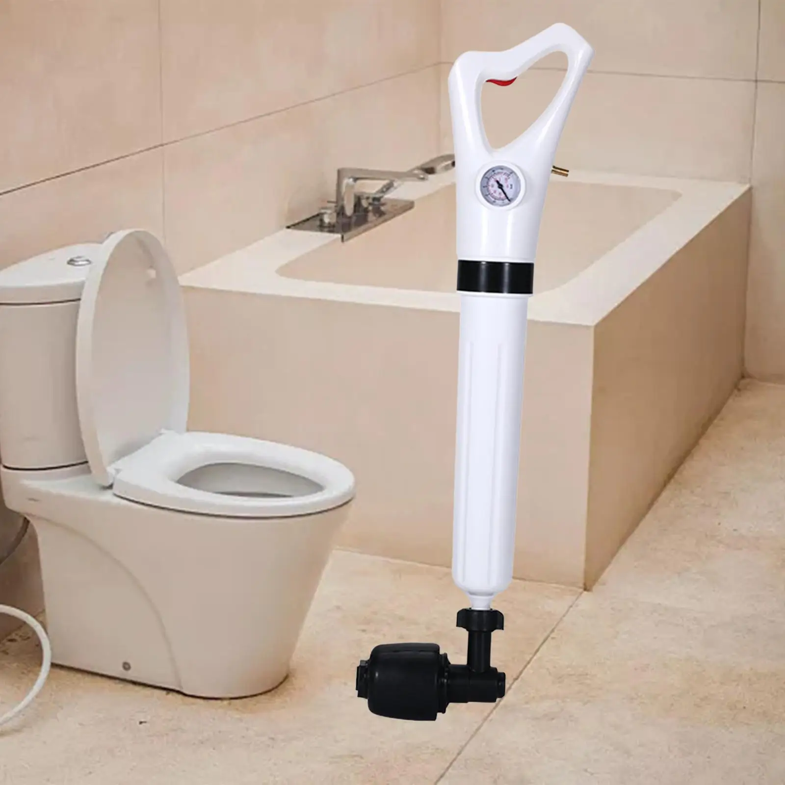 Toilet Plunger Set Powerful Air Drain Multipurpose Clog Remover Sewer Dredge for Bathroom Sinks Kitchen Floor Drains Dredge