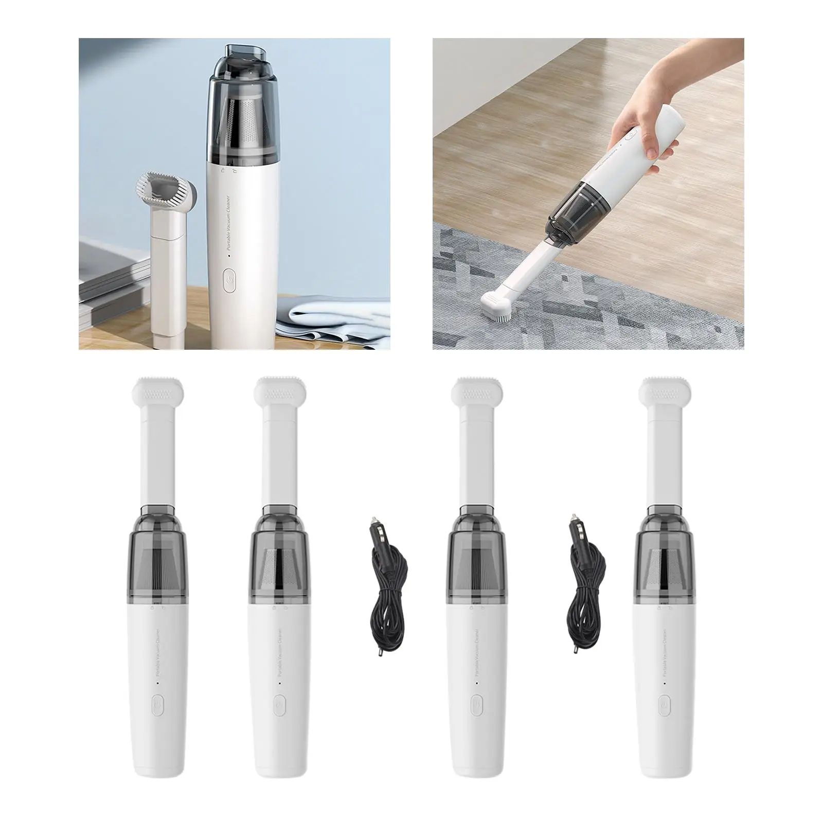 Handheld Vacuum Cleaner High Power 130ml Dustbowl Lightweight for
