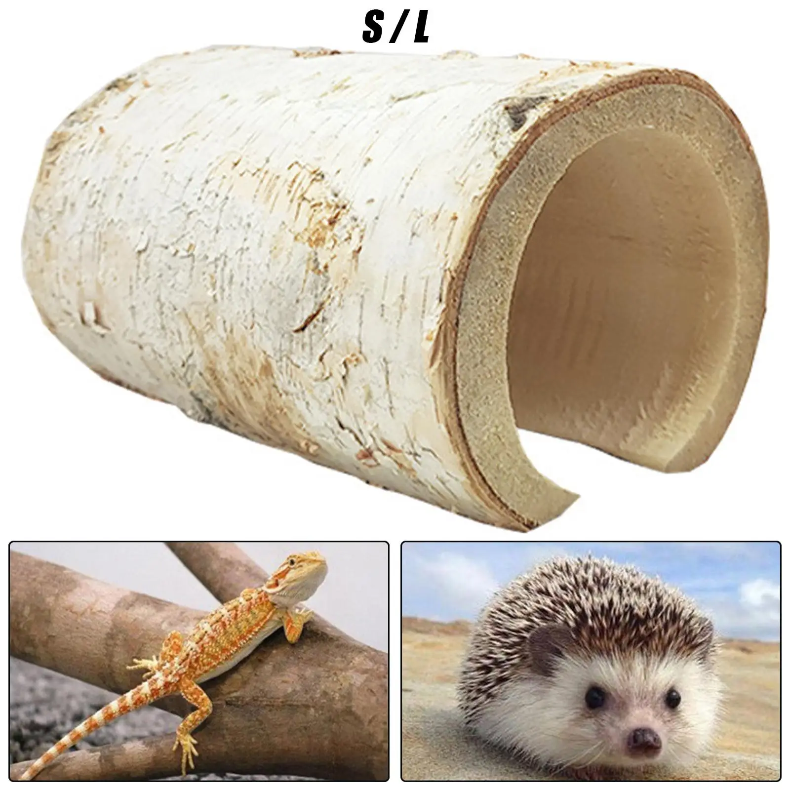 Natural Wooden Hamster Tree Hole Pet Nest Ferret Accessory Pet Supplies Shelter Beetle