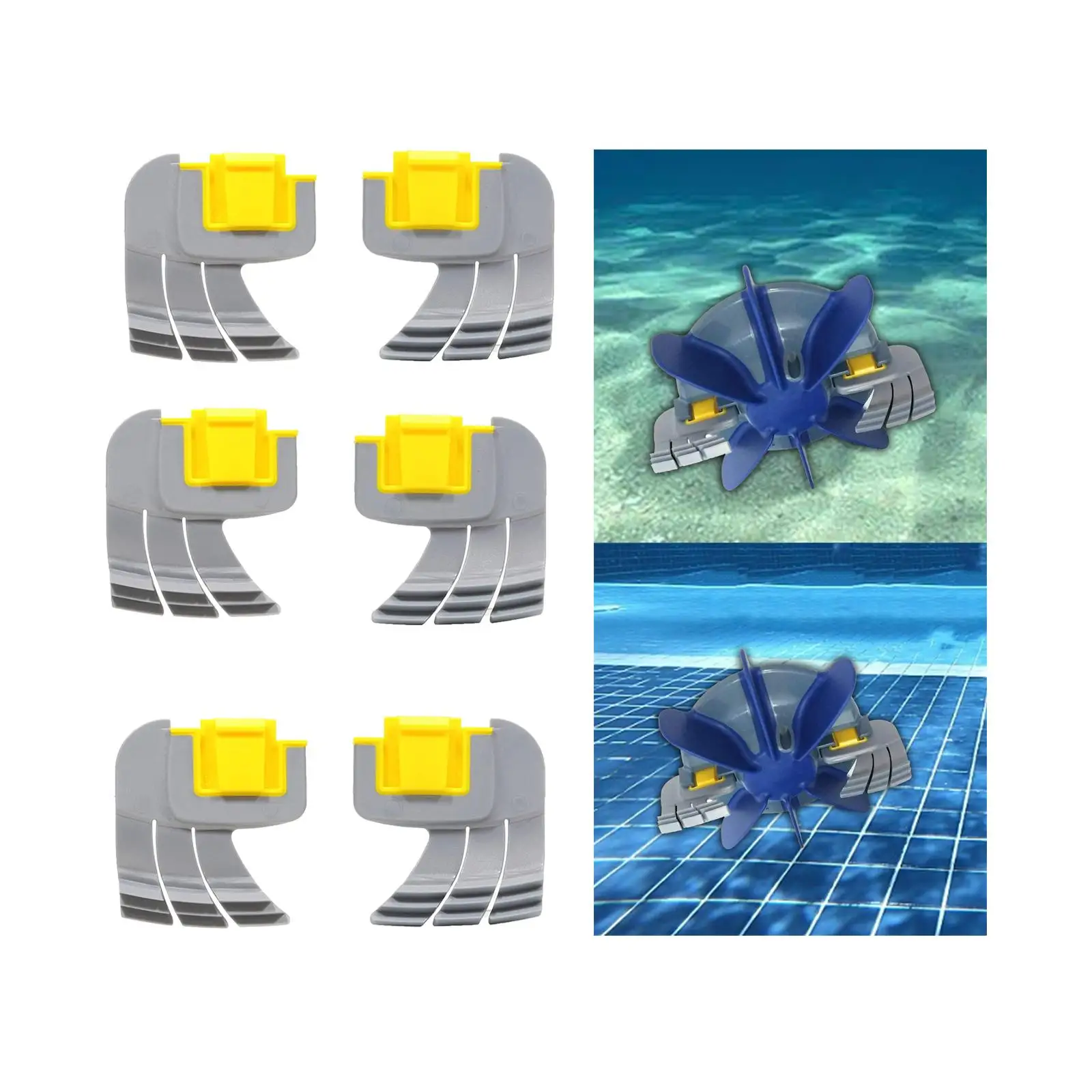 Scrubbing Brush 4Pcs Suction Robotic Pool Brush Pool Brush for Suction Robotic Pool Cleaner for MX8 , Accessories