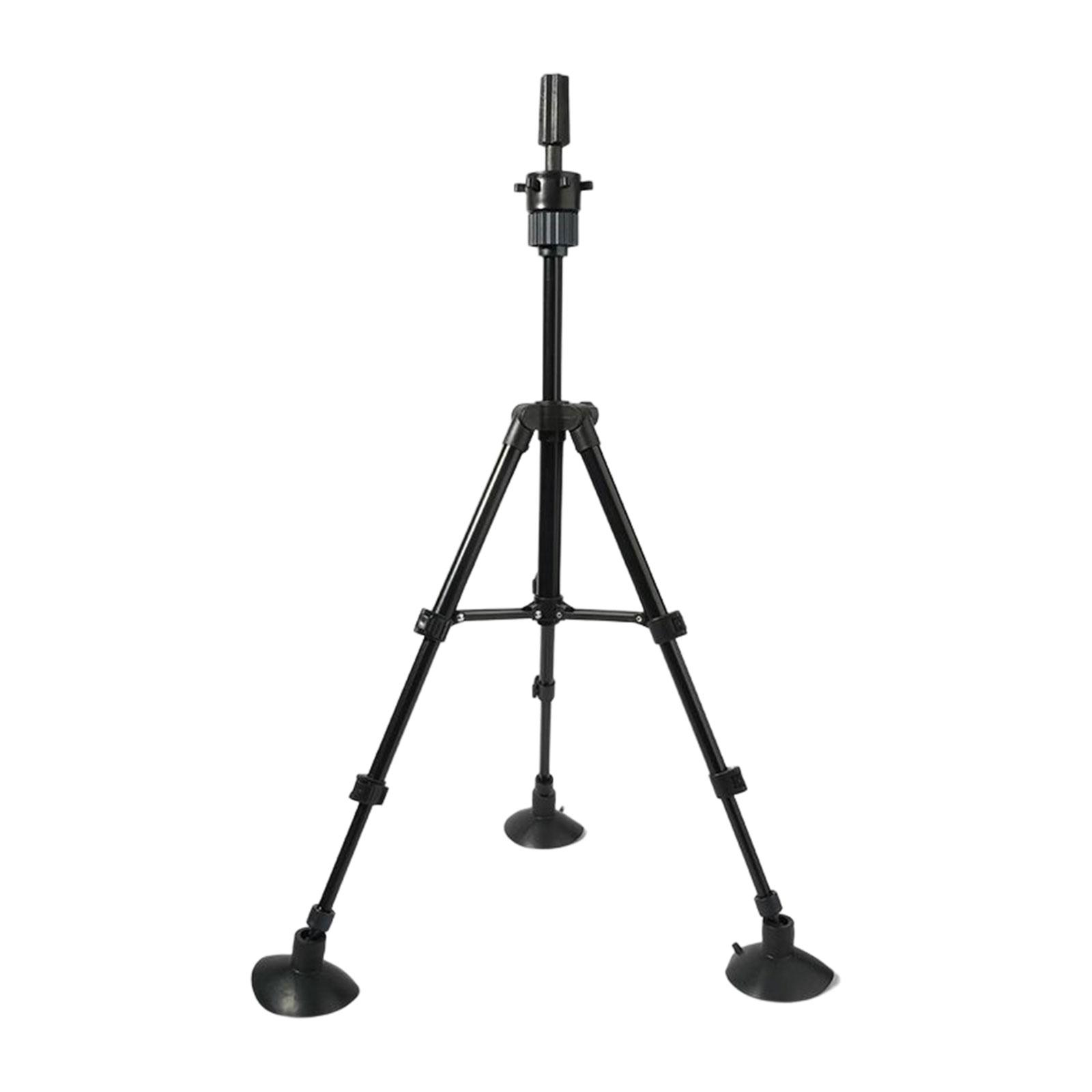 Wig Tripod Stand with Suction Cups for Cosmetology Hairdressing Training Wig Head Stand Tripod