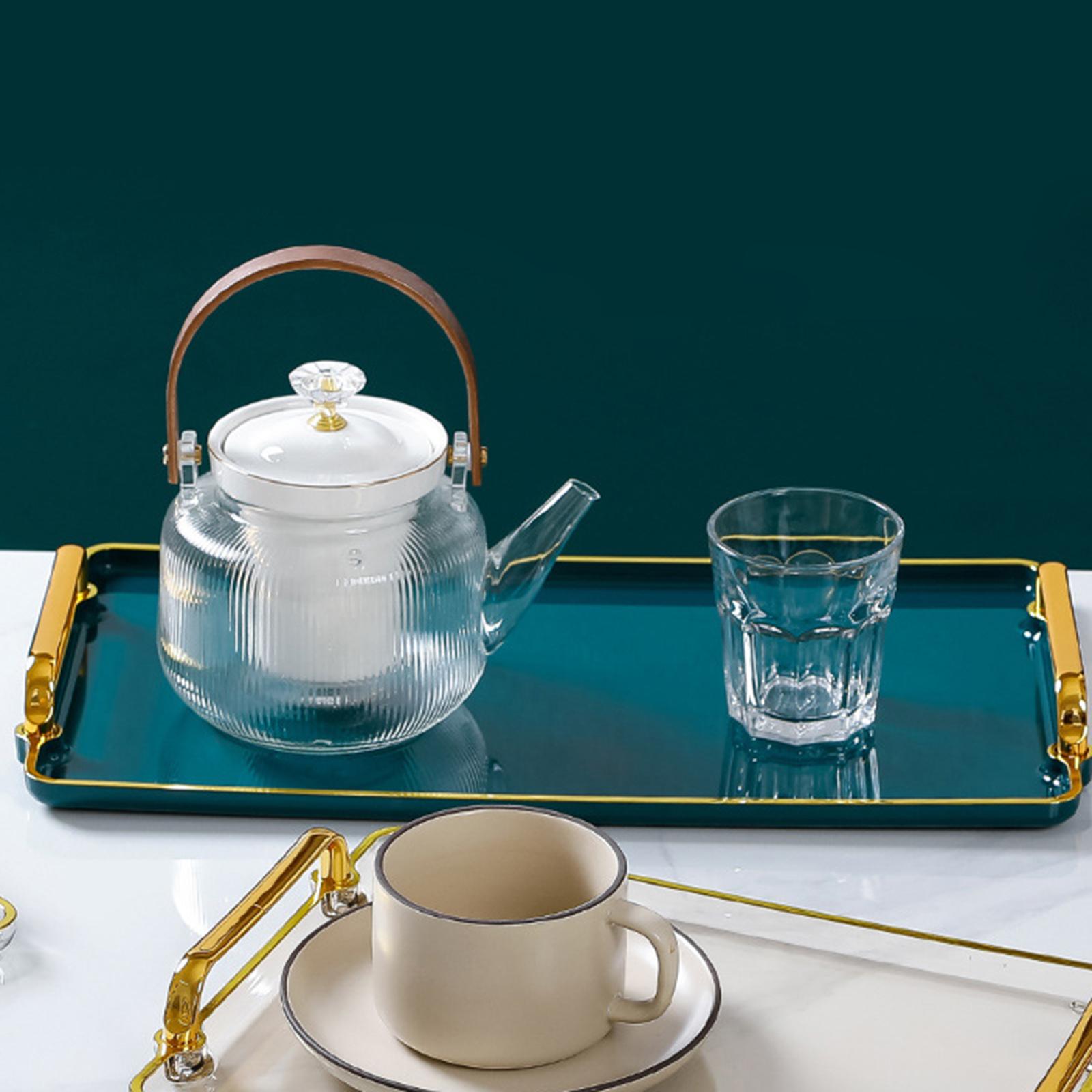 Plastic Serving Tray with Handles Home Kitchen Supplies Multi Purpose Nordic Breakfast in Bed Tray for Table Home Fast Food Food
