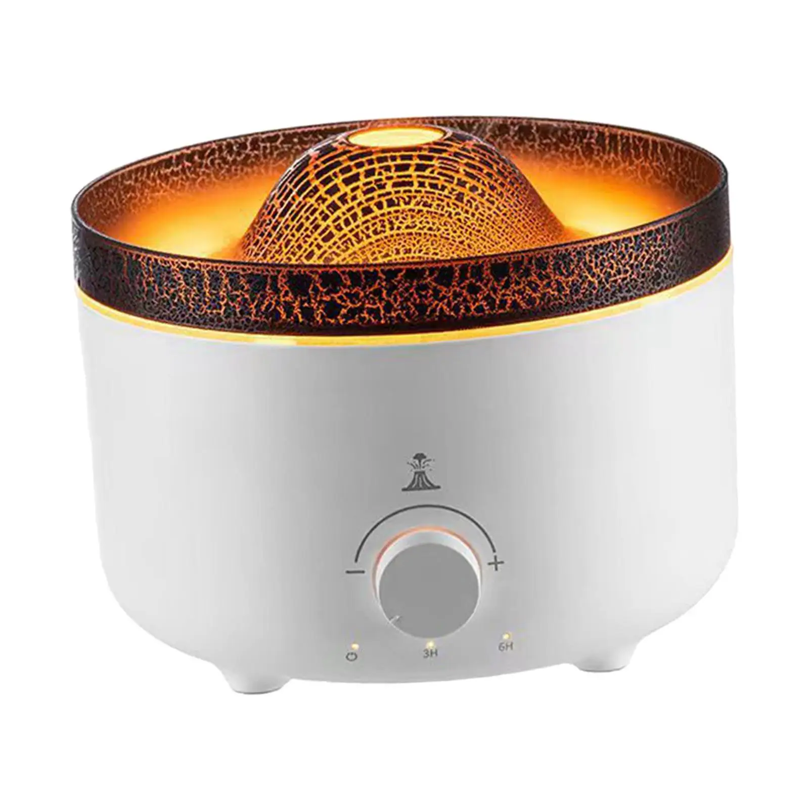 Air Humidifier Decoration LED Lights Yoga Room Living Room Magma Shaped Quiet 560ml Fragrant Flame SPA Essential Diffusers