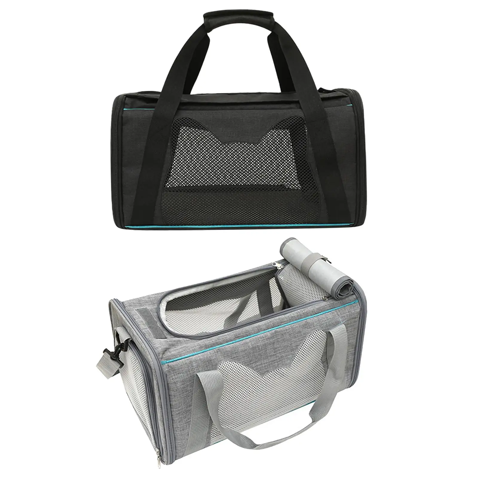 Cat Travel Carrier Pet Carrier Small Dogs Outdoor Carrier Mesh Top and Sides for Small Medium Cats Pet Small Dogs Outdoor