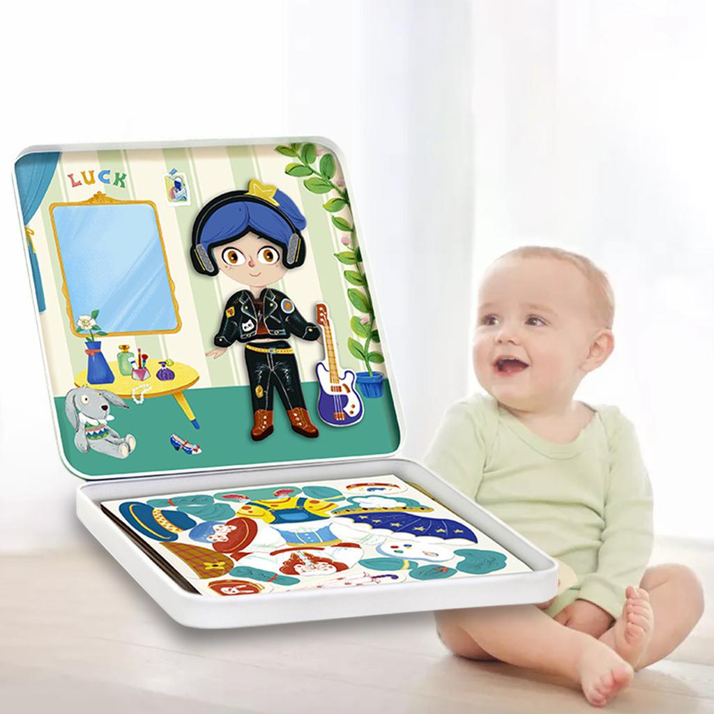 Plastic Magnetic Puzzle Toys Simulated Set for Toddlers Birthday Halloween