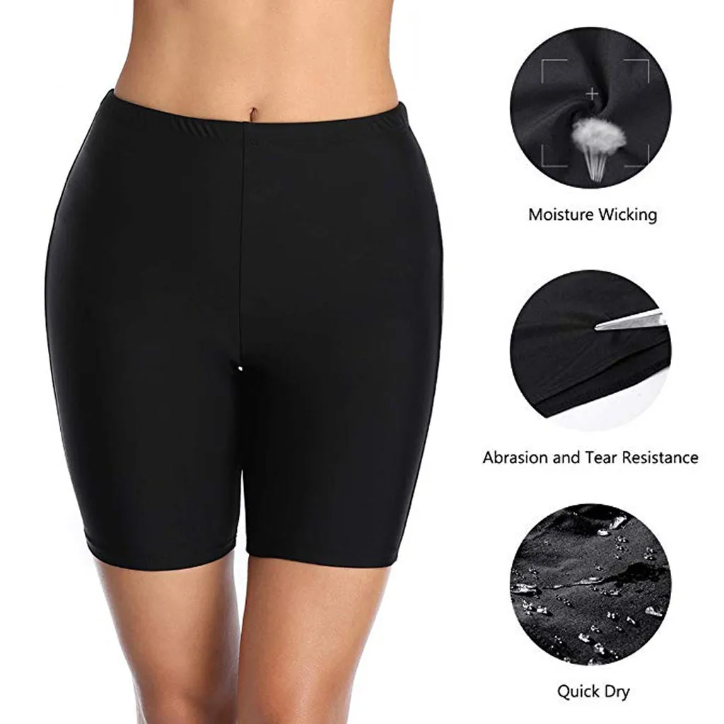 Women High Waist Sports Shorts Biker Shorts Summer Casual Sexy Skinny Fitness Bodycon Solid Cycling Slim Bottoms Femme #T2G hotpants