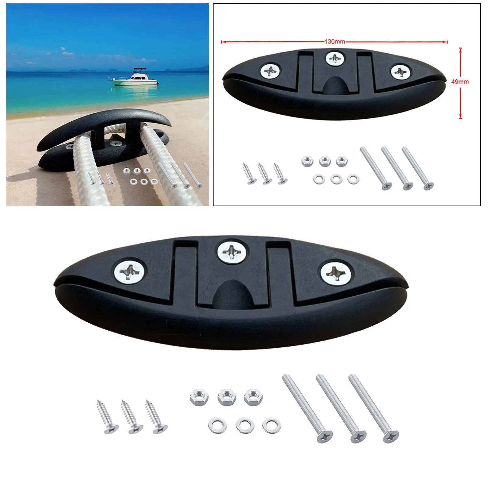 Boat Folding  Cleat Marine Hardware Folding Pull Up Cleat Dock Mooring Cleats Dock  Kayak  Boat Accessories