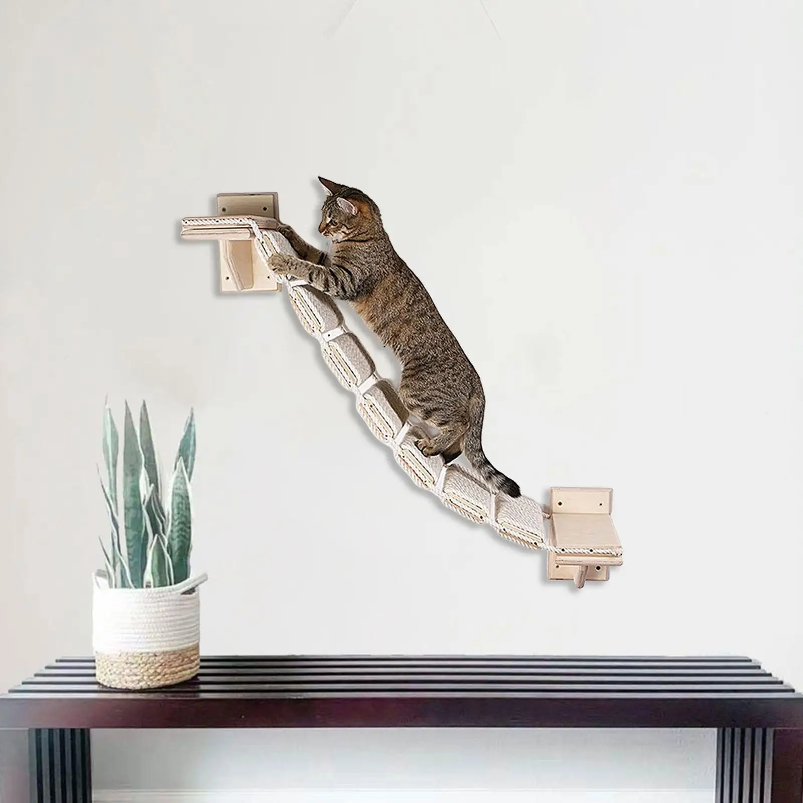 Cat Bridges wall ladder steps Ladder Walkway Cat Supplies Bridge Stairs Climbing wall Mounted for Indoor Cats Pet Cats Lounging