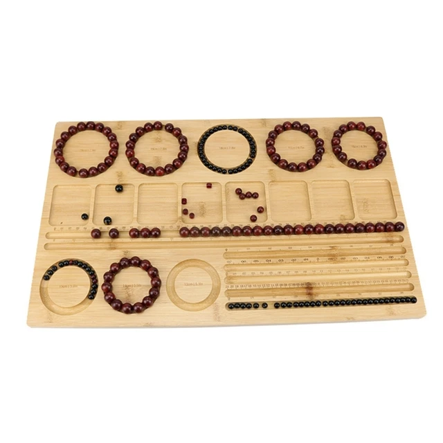 Jewelry Beading Design Tray Bracelet Measurement Board Wooden Bead