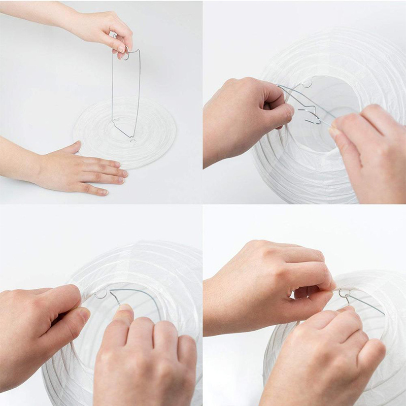 Description Picture 5 of item1pc 30cm White Chinese Style Paper Lanterns Paper Flower Balls Wedding Baby Shower Decoration DIY Honeycomb Ball Hot Air Balloon