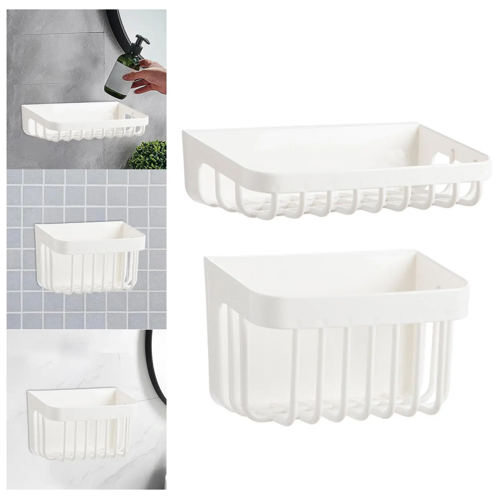Shower Organizer Free Punching Bathroom Storage Rack for Small Places Dorm