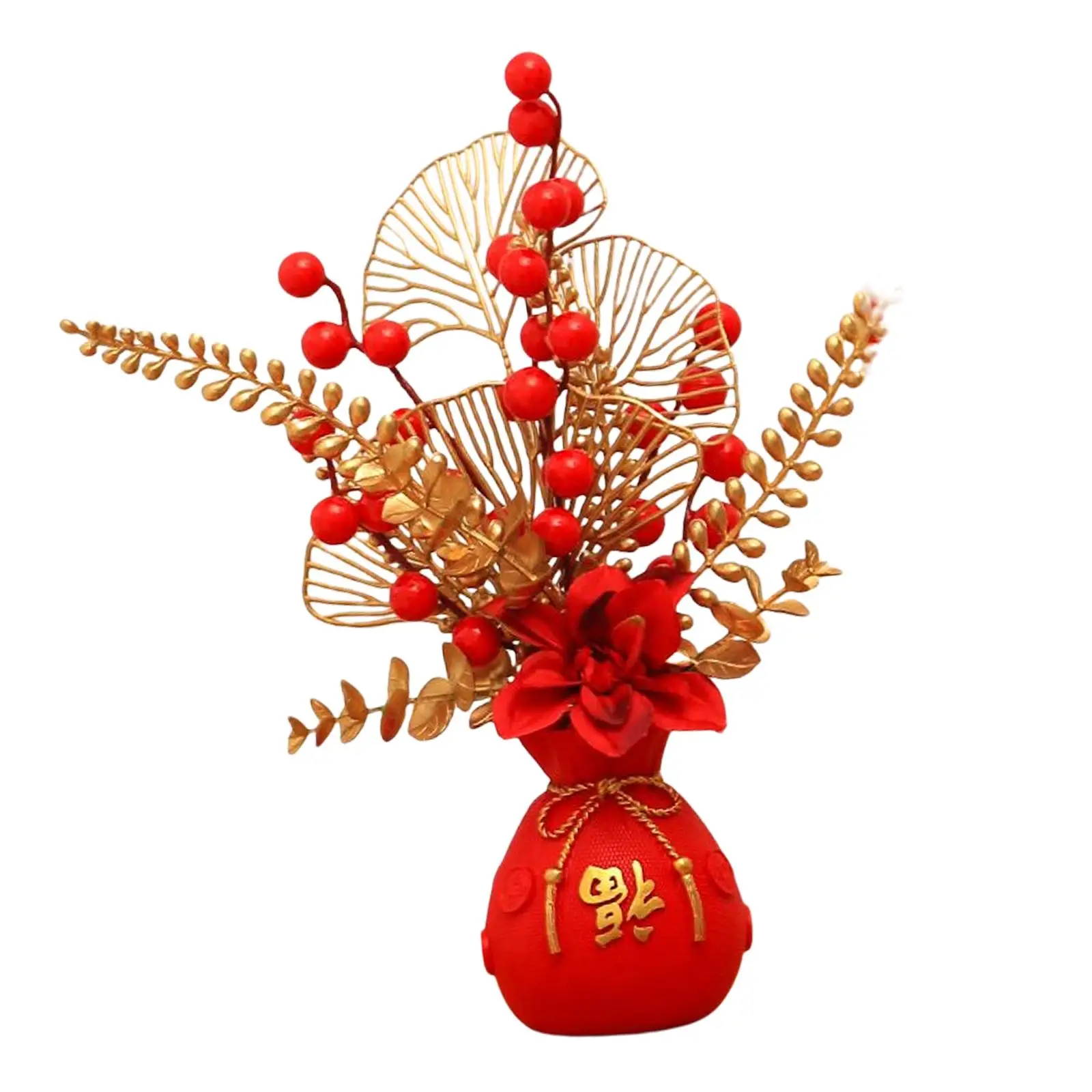 Flower Basket Ornament Decoration Harvest Table Centerpiece Fall Artificial Potted Flower for Garden Office Thanksgiving Hotel