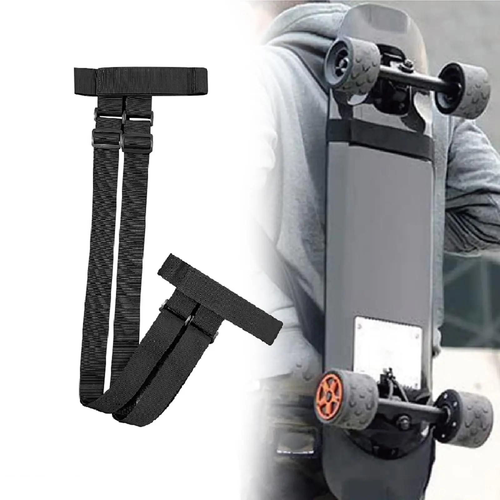 Skateboard Shoulder Carrier Backpack Strap Adjuster Belt Universal Longboard