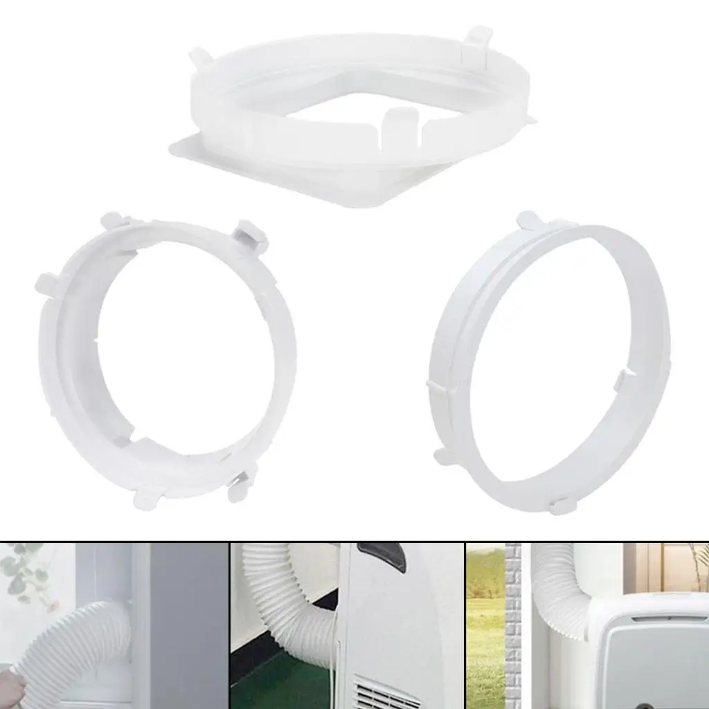 Portable Air Conditioner Exhaust Hose Coupler Tube Connector Window Adaptor