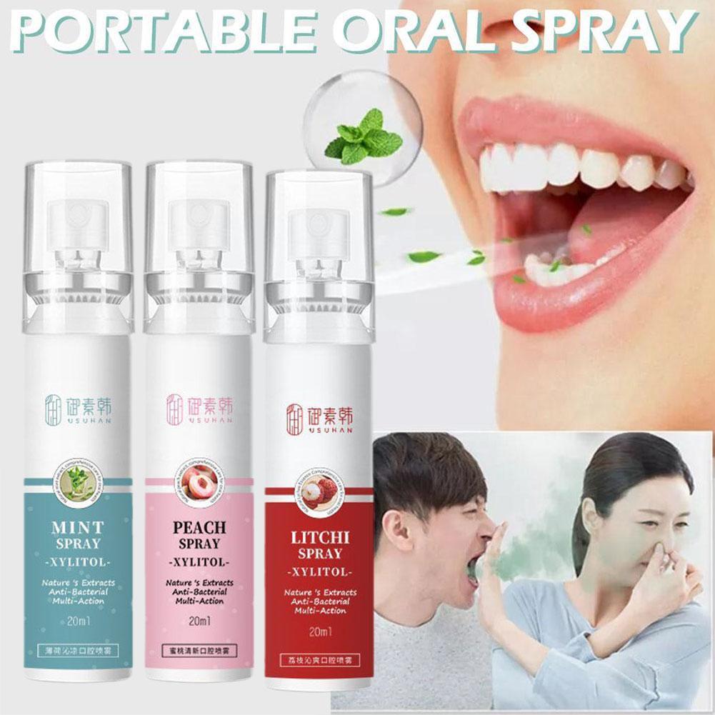 Best of Oral Fresh Spray Litchi Peach Flavor Freshener Portable Spray Fragrance Deodorant Spray Breath 20ml Persistent Female Mouth B6V0 Reviews & Tips