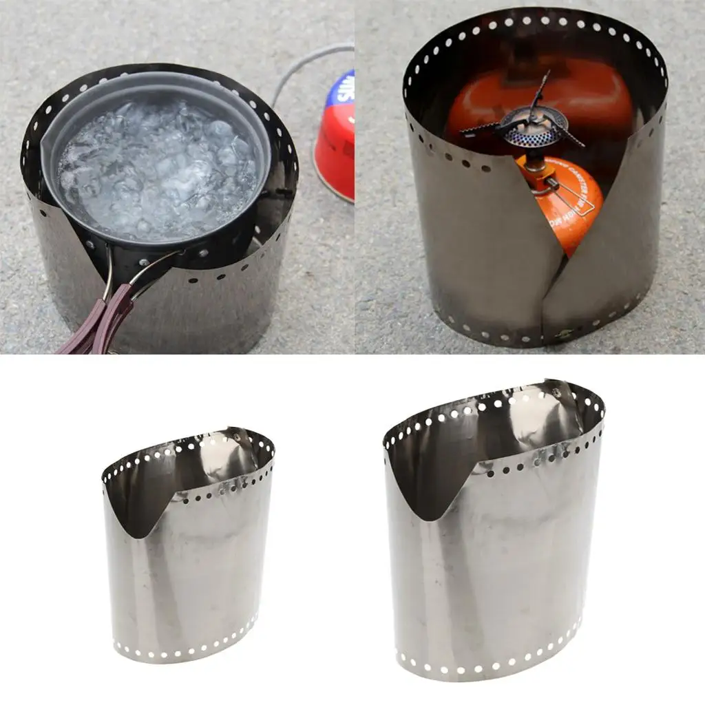  Outdoor Cooking Gas Wind  Roll Up Windwith Storage Pouch