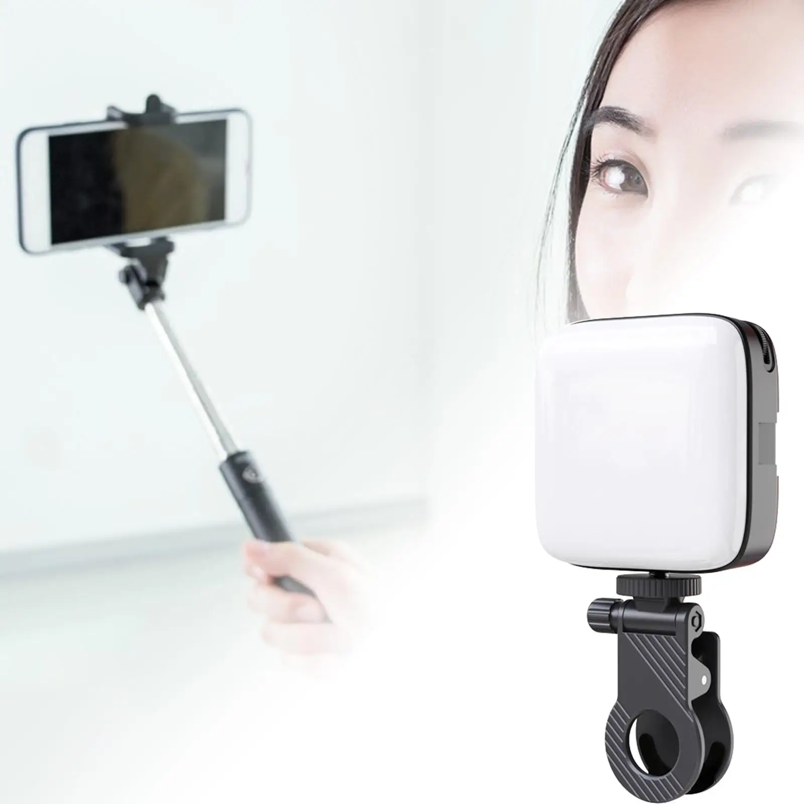 Selfie Light Lighting USB Rechargeable Video Fill Lamp Mini LED Camera Light for Conference DSLR Camera Live Stream Phone Vlog