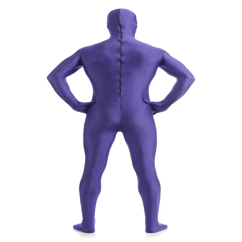 Full Body  Spandex Suit Open Face Catsuit Halloween Party Zentai Costume